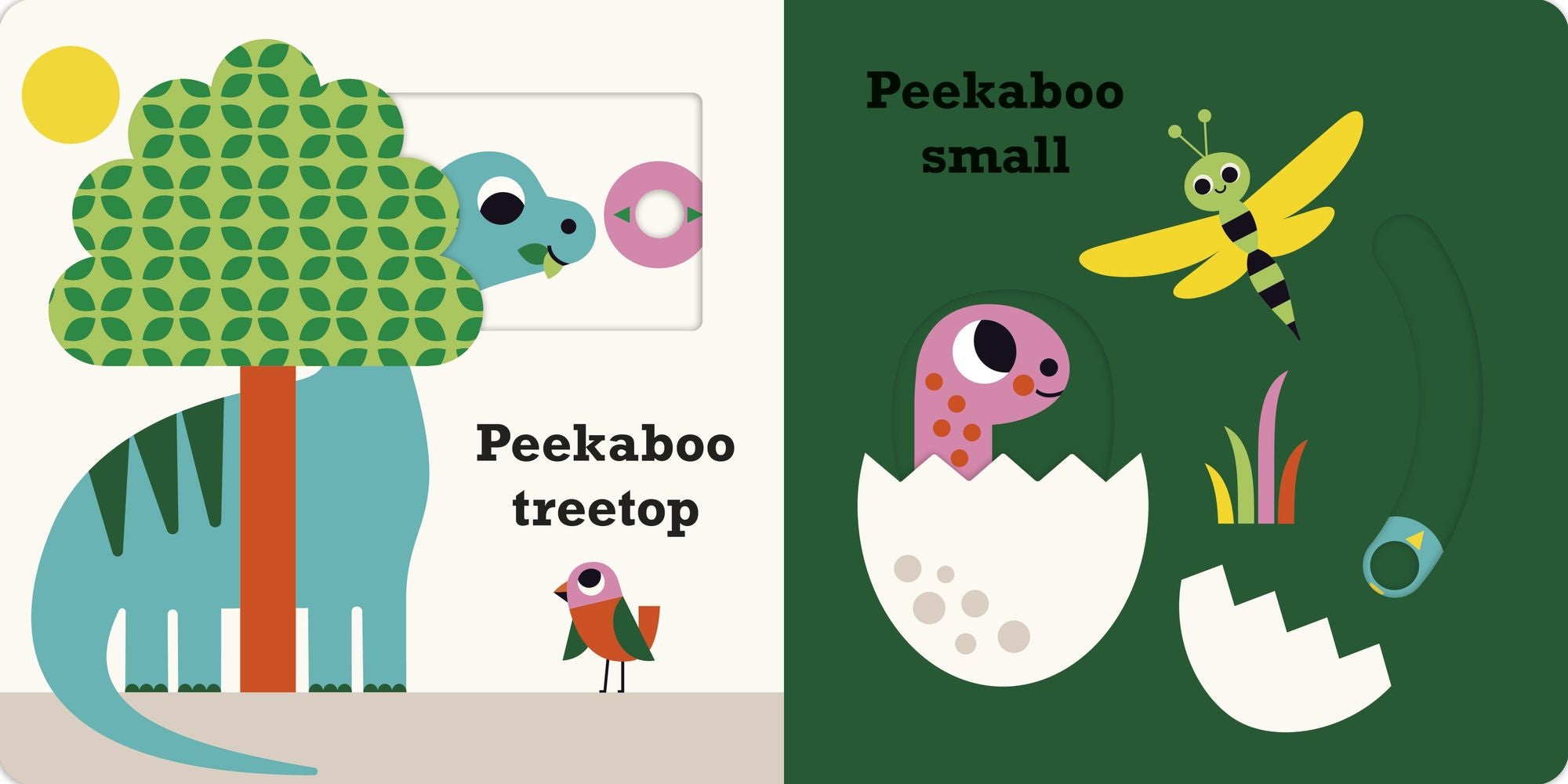 Peekaboo: Dinosaur: (An Interactive Board Book for Babies & Toddlers with Mirror & Sliders to Push, Pull, or Turn. Cute Artwork Includes Friendly Dinosaurs of All Sizes.)