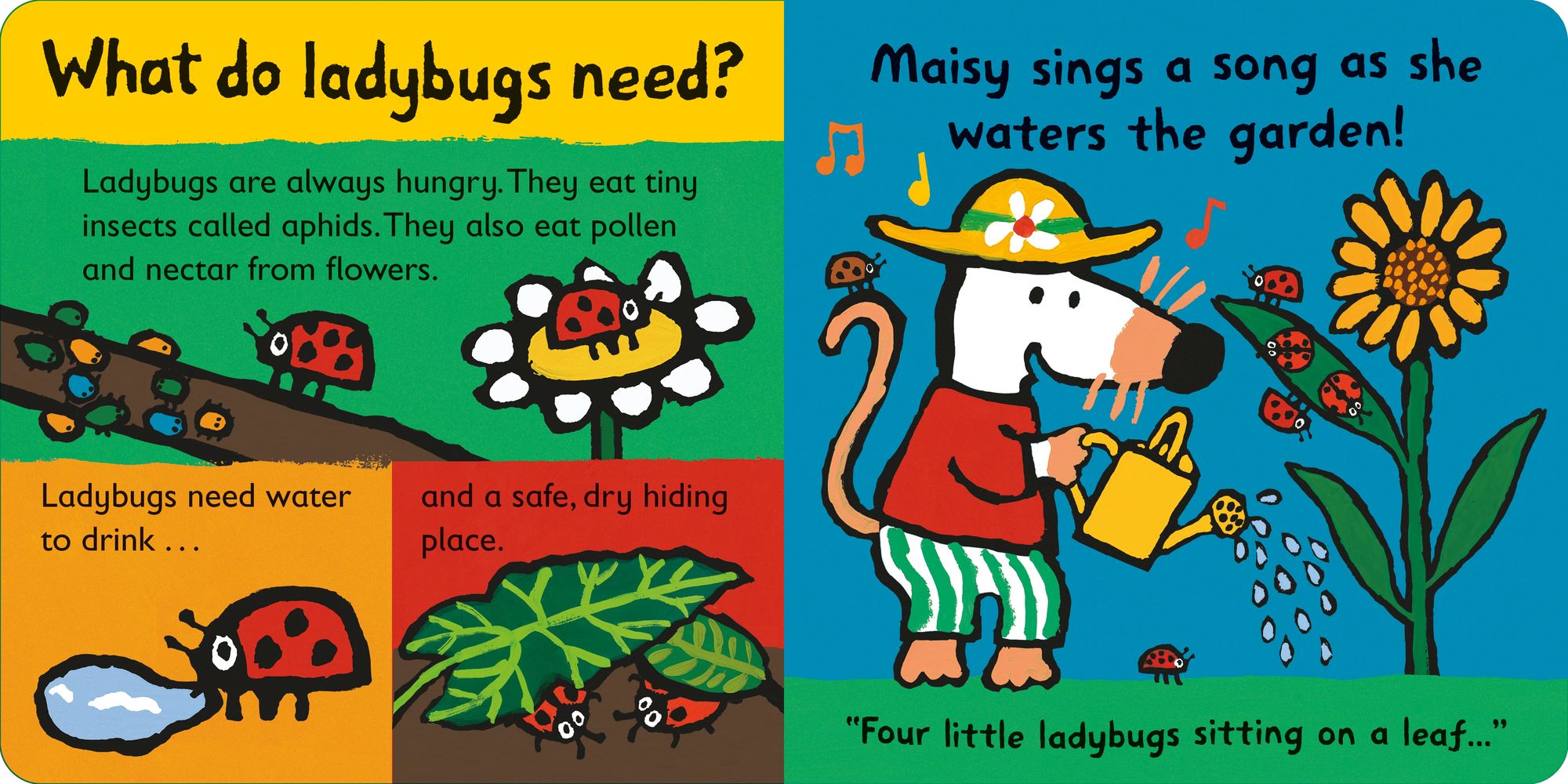 Maisy Loves Ladybugs: A Maisy's Planet Book: (Educational Board Book About Bugs and Insects - For Toddlers and Kids Ages 1-3)