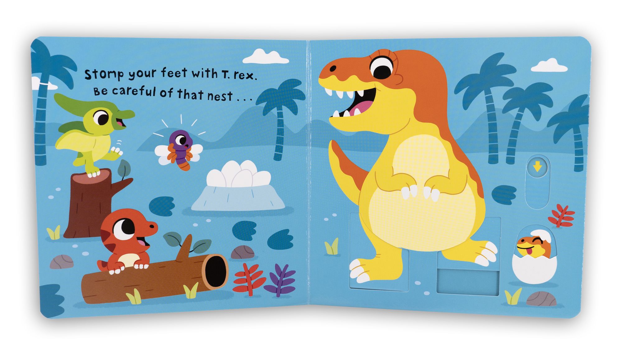 Dinosaur's Wobbly Bottom: (An Interactive Slider Book Full of Stomps, Dancing Wiggles, and Giggles for Babies and Toddlers)