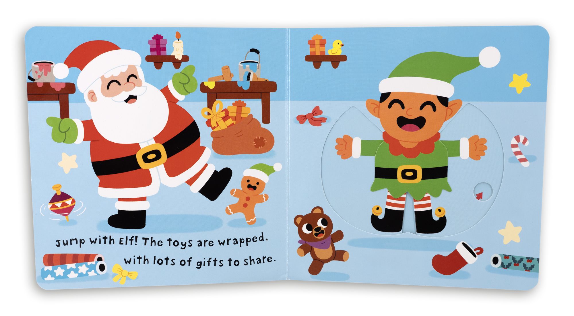Santa's Wobbly Bottom: (An Interactive Slider Book Full of Jingles, Dancing Wiggles, and Giggles - A Perfect Christmas Stocking Stuffer for Babies and Toddlers)