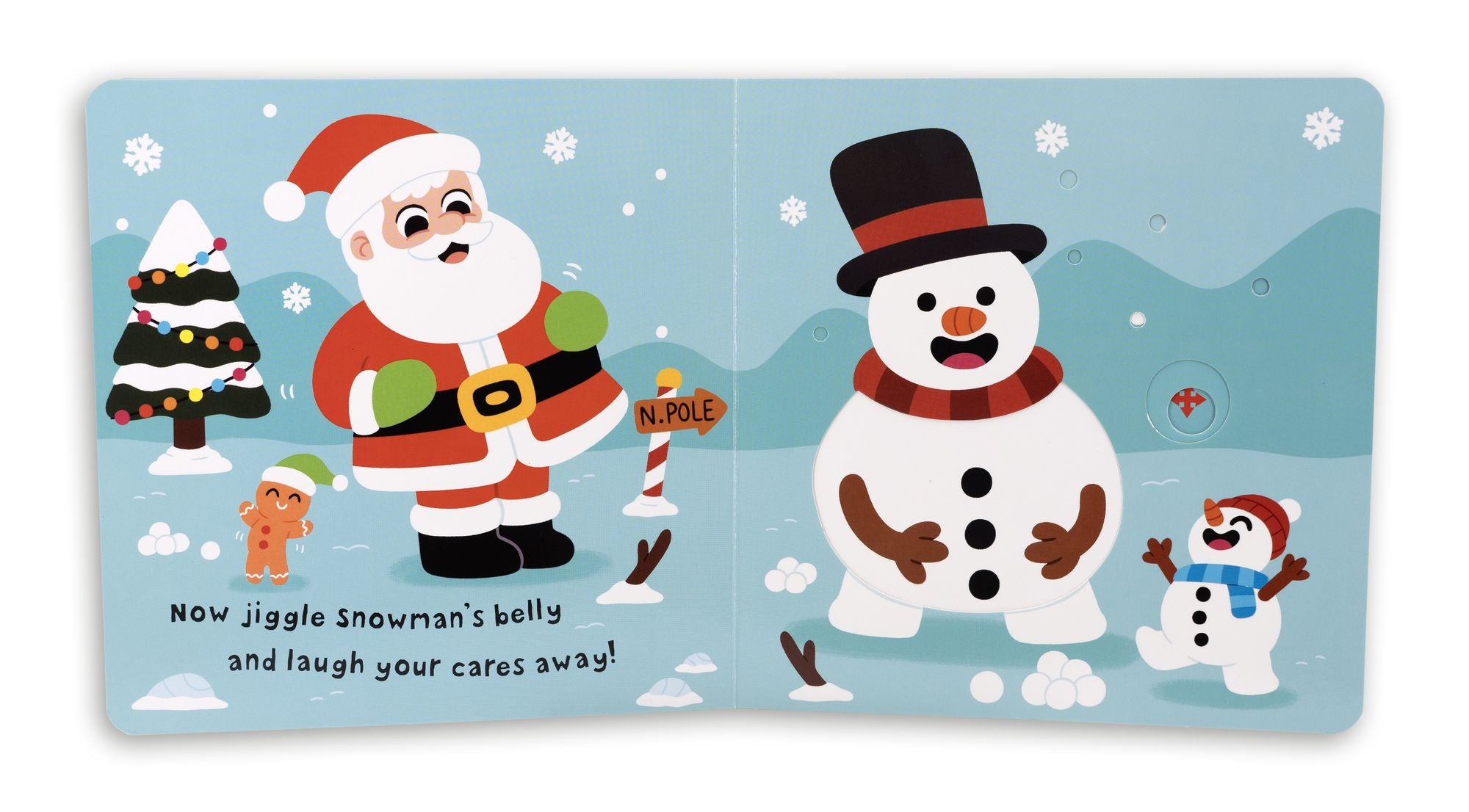 Santa's Wobbly Bottom: (An Interactive Slider Book Full of Jingles, Dancing Wiggles, and Giggles - A Perfect Christmas Stocking Stuffer for Babies and Toddlers)