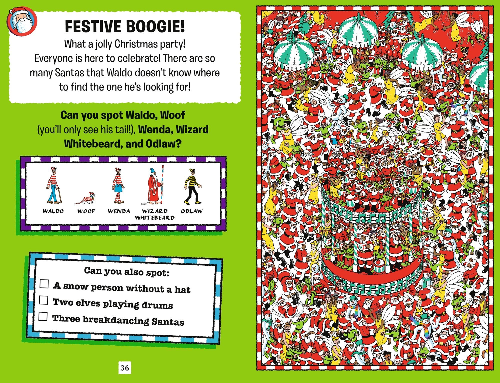 Where's Waldo? The Search for Santa: Searches, Puzzles, Facts, and Jokes