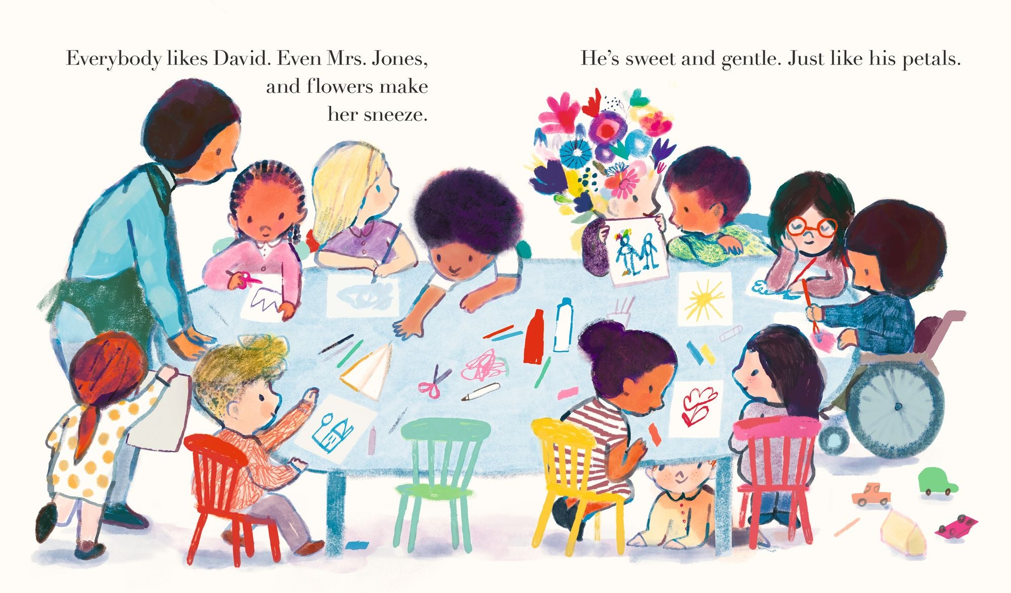 The Boy with Flowers in His Hair: (A Gentle Picture Book About Friendship, Compassion, and Supporting a Friend Through Change - For Kids Ages 3-7)