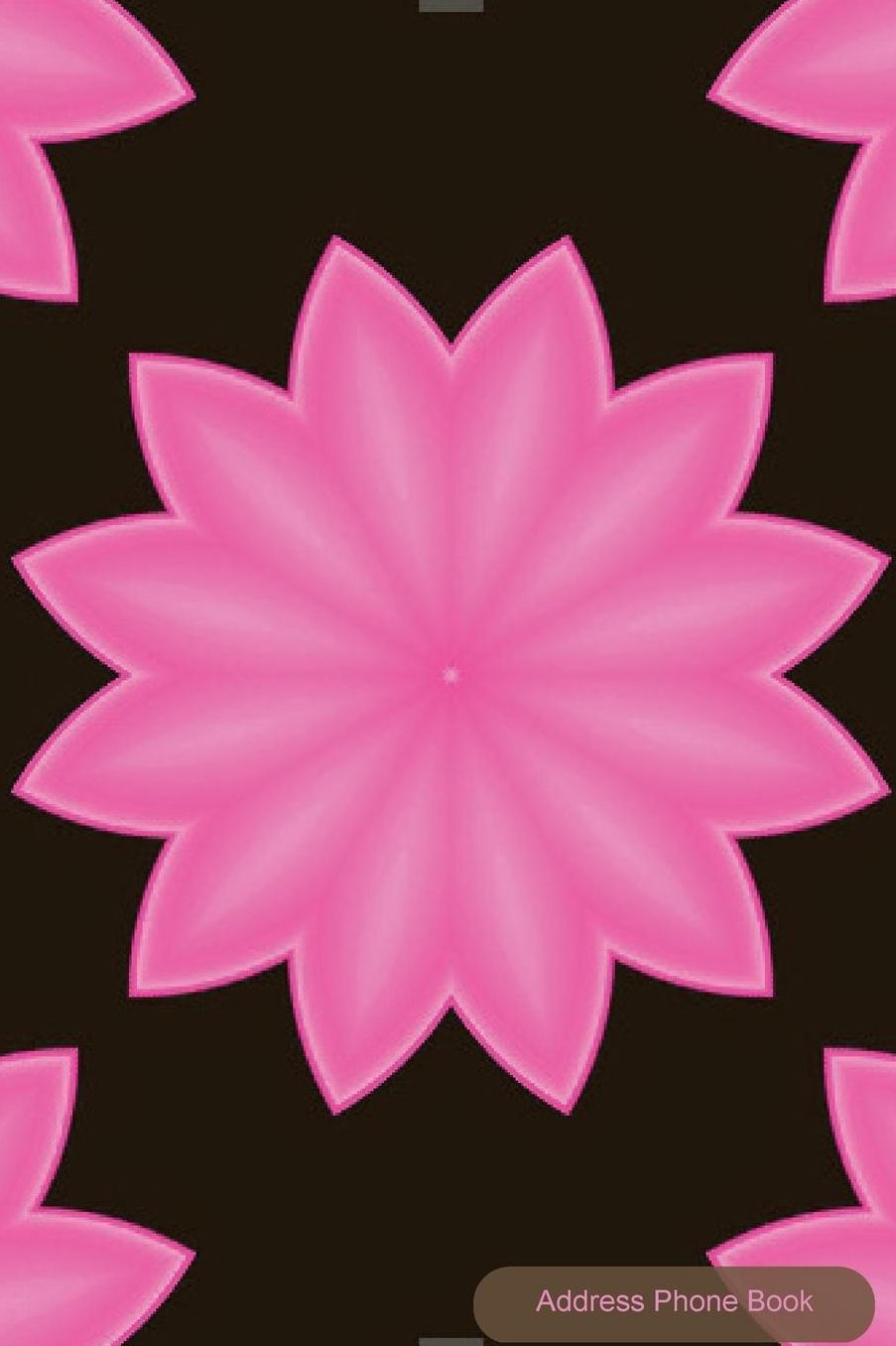 Address Phone Book: Pink and Black Pattern: Contact Book For Birthdays, Addresses, Phone Numbers and Email, Alphabetical Organizer Journal Notebook for, Women, Men, Girls, Teens