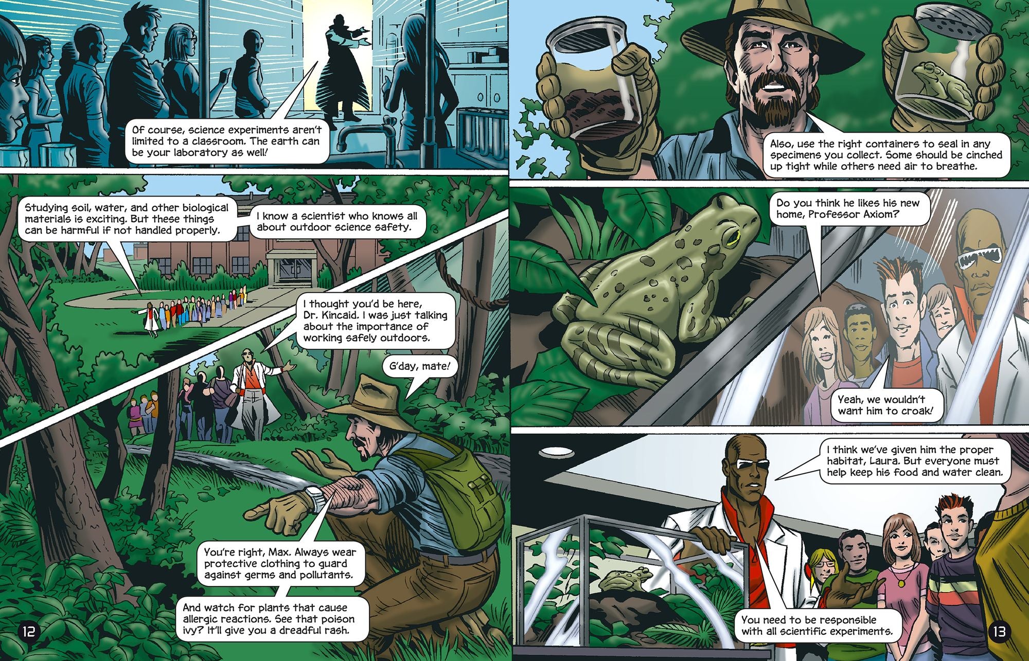 Lessons in Science Safety with Max Axiom Super Scientist: 4D An Augmented Reading Science Experience