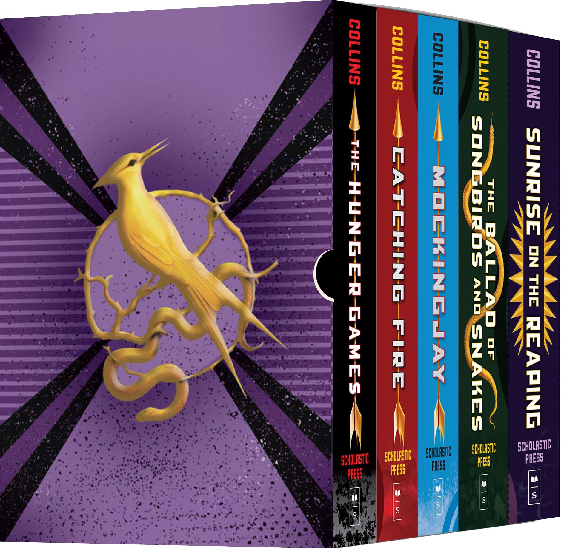 Hunger Games 5-Book Hardcover Box Set (The Hunger Games, Catching Fire, Mockingjay, The Ballad of Songbirds and Snakes, Sunrise on the Reaping)