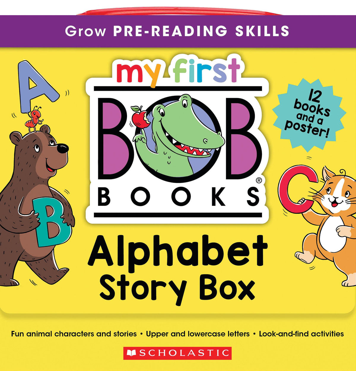 My First Bob Books - Alphabet Story Box Phonics, Letter sounds, Ages 3 and up, Pre-K (Reading Readiness)