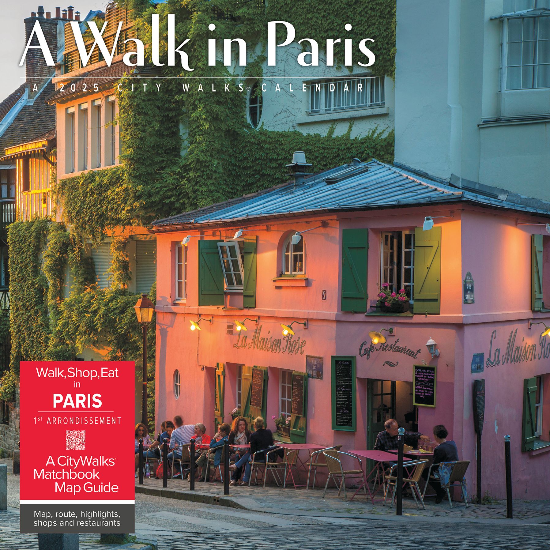 A Walk in Paris 2026 Wall Calendar