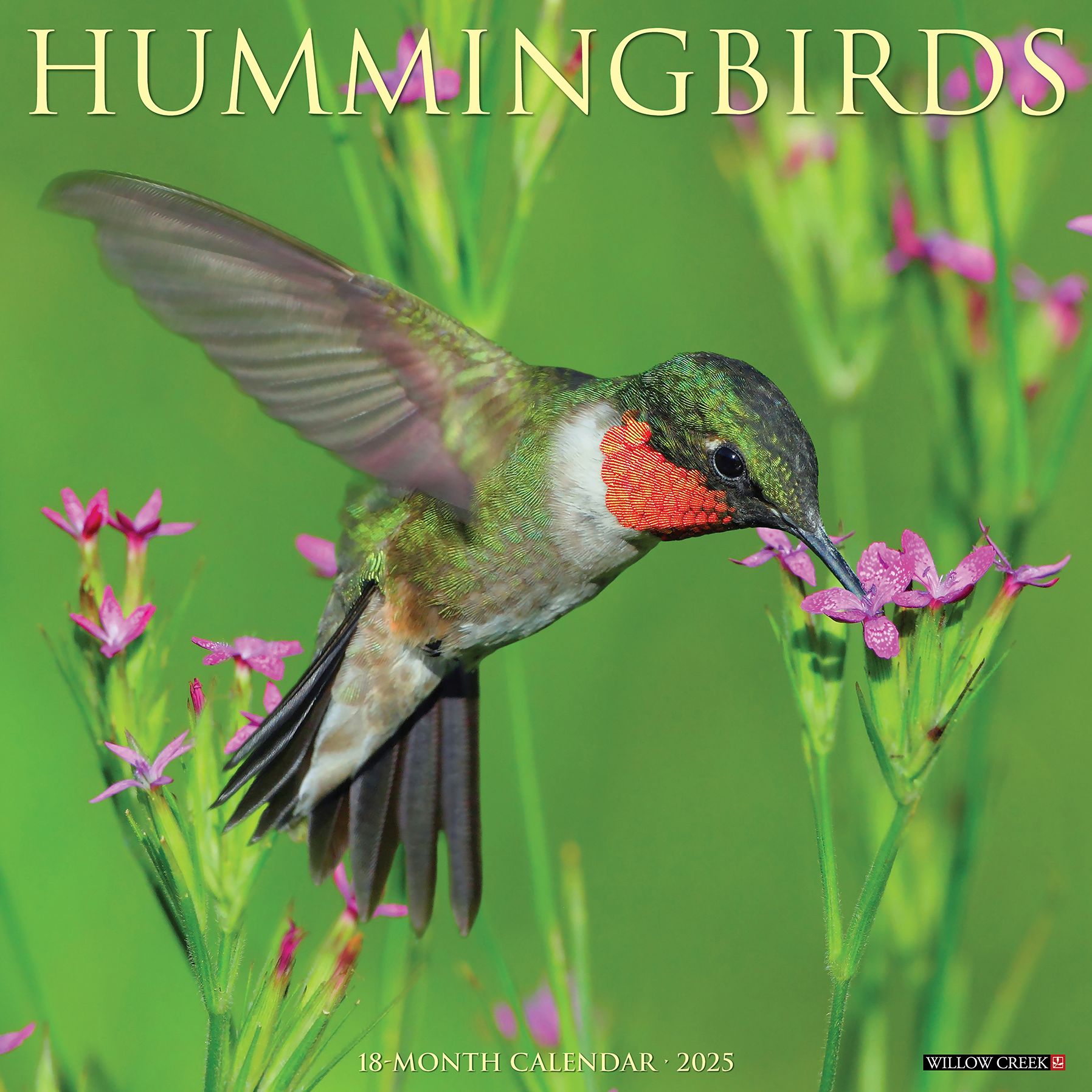 Hummingbirds 2026 Wall Calendar
