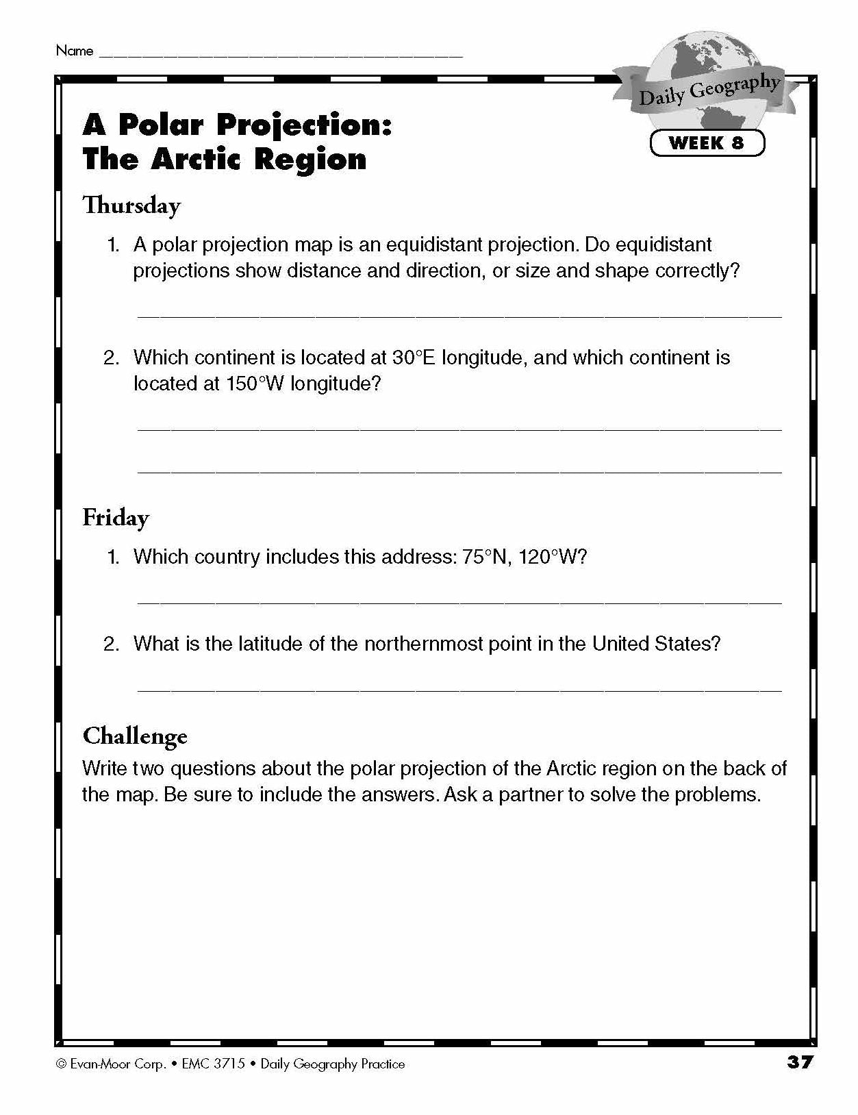 Daily Geography Practice, Grade 6 Teacher Edition