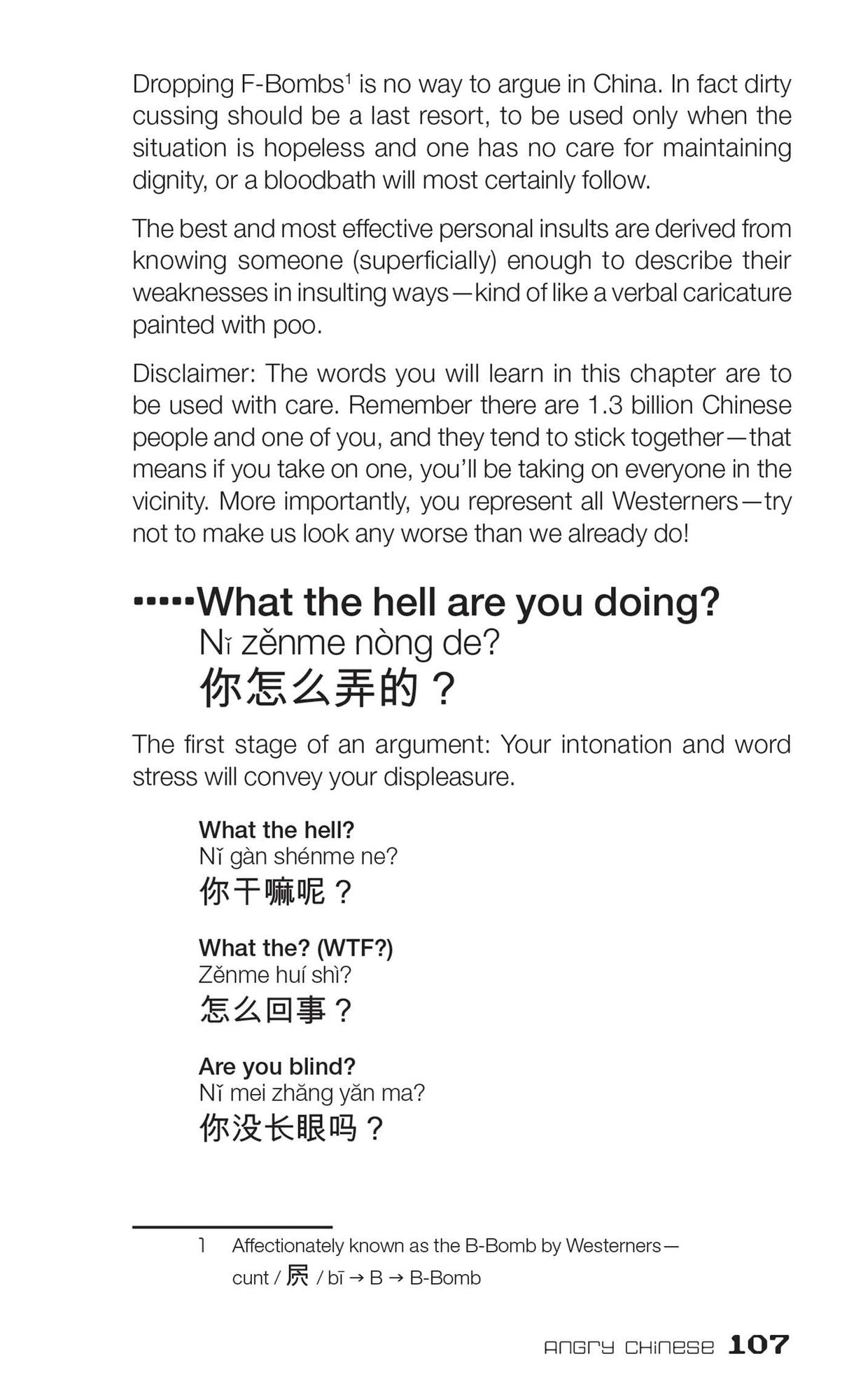 Dirty Chinese: Everyday Slang from "What's Up?" to "F*%# Off!"