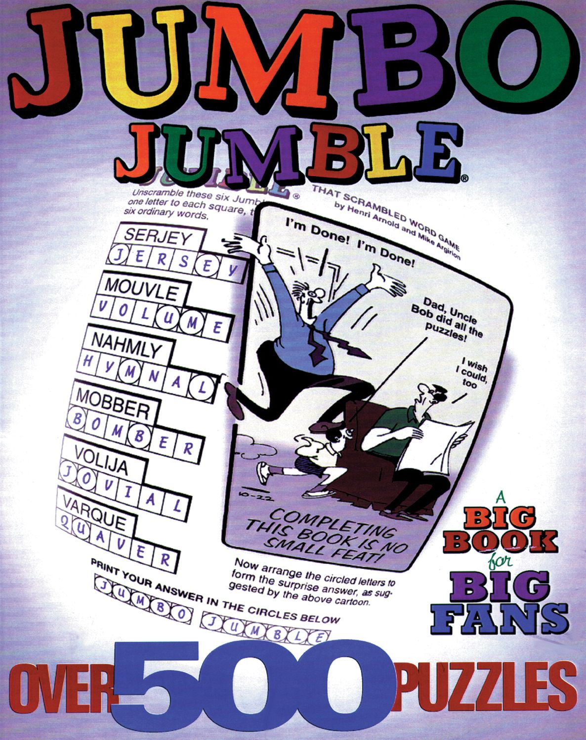 Jumbo Jumble�: A Big Book for Big Fans