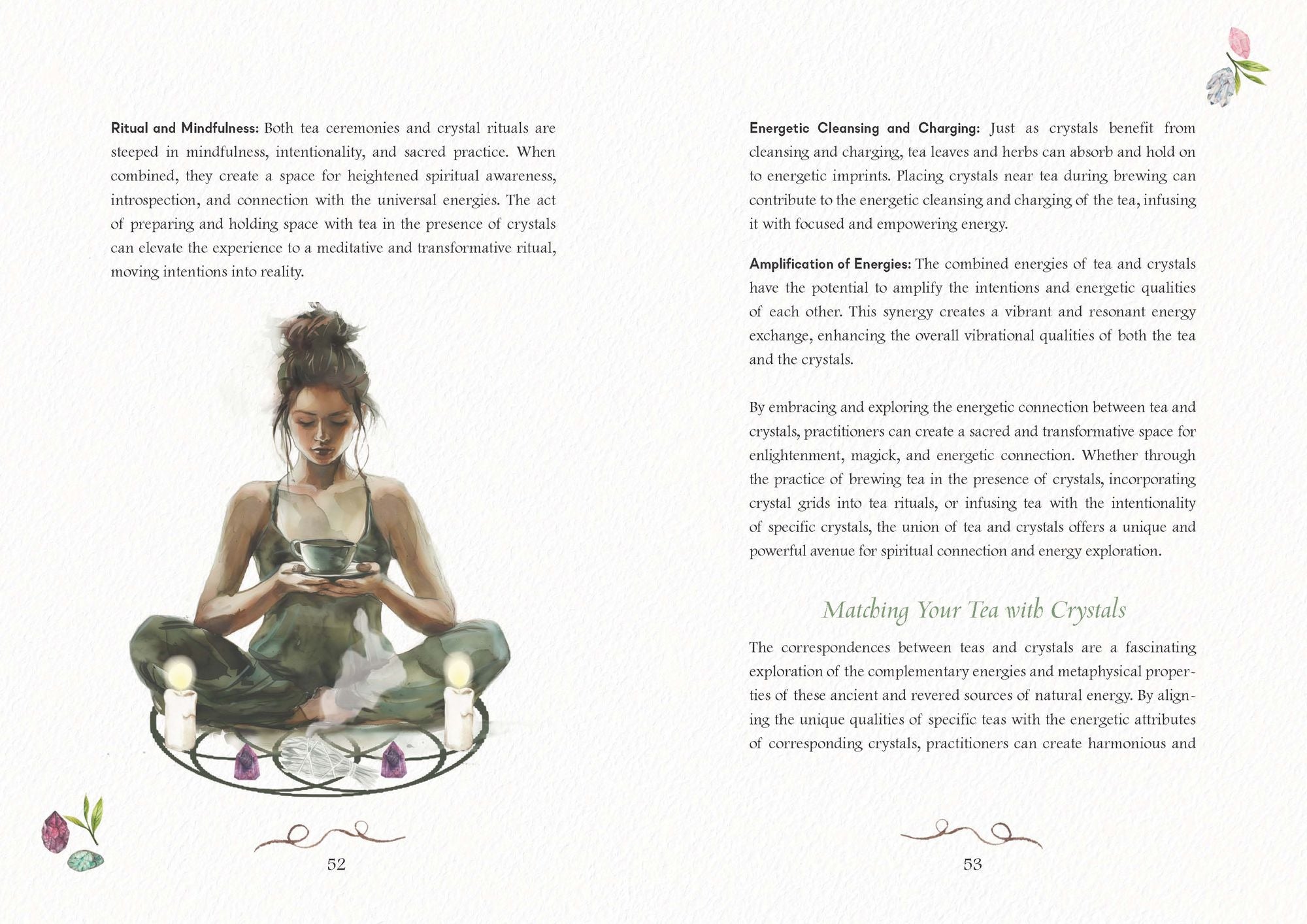 A Tea Witch's Crystal Brews: Empowering the Magick of Tea with Crystal Grids