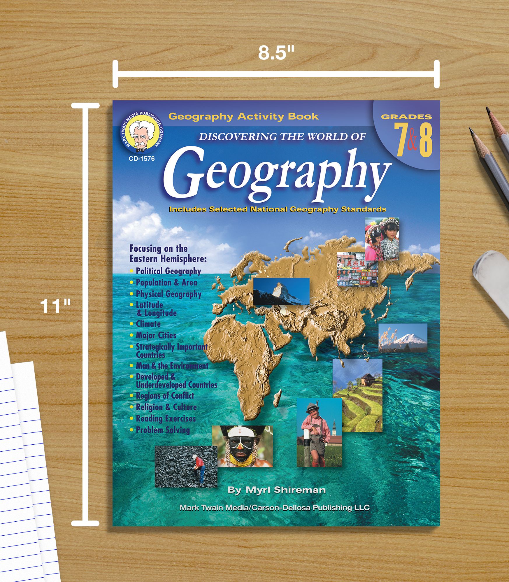 Discovering the World of Geography: Includes Selected National Geography Standards (Grades 7-8)