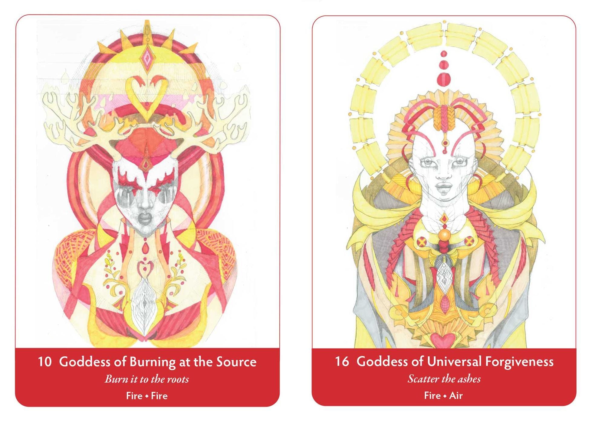 Elemental Goddess Oracle: 45 Cards and Guidebook