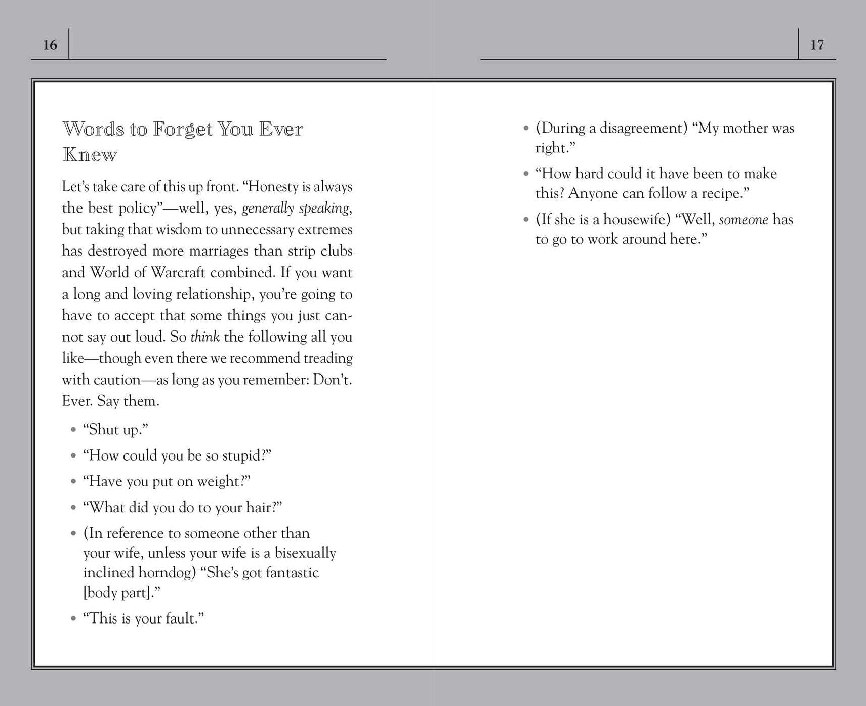 Stuff Every Husband Should Know