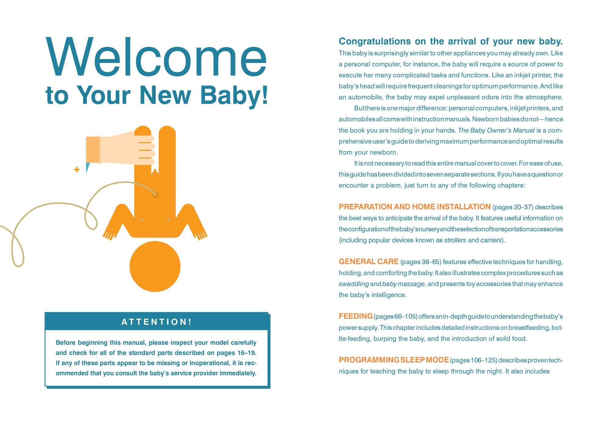 The Baby Owner's Manual: Operating Instructions, Trouble-Shooting Tips, and Advice on First-Year Maintenance