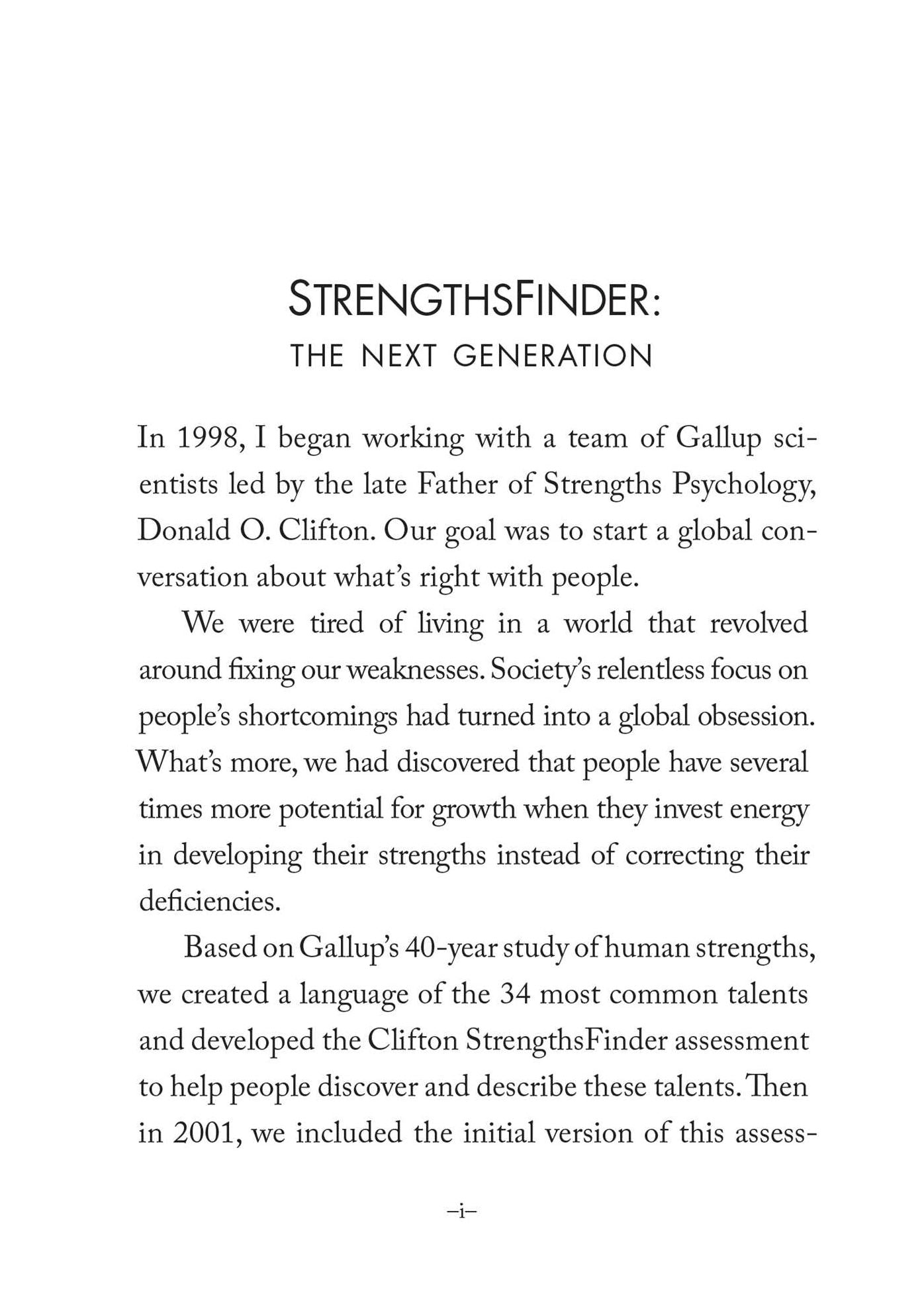 StrengthsFinder 2.0