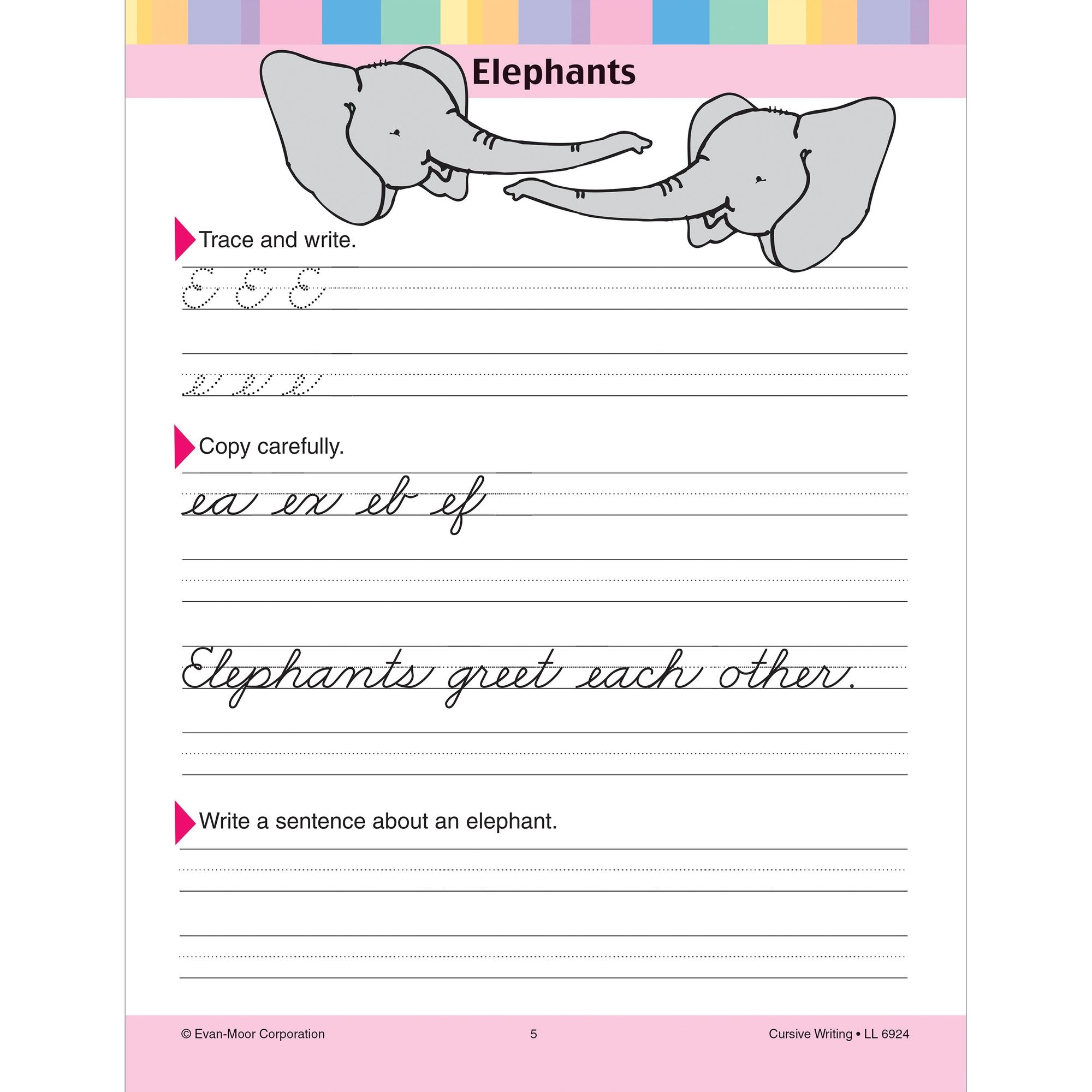 Learning Line: Cursive Writing, Grade 2 - 3 Workbook