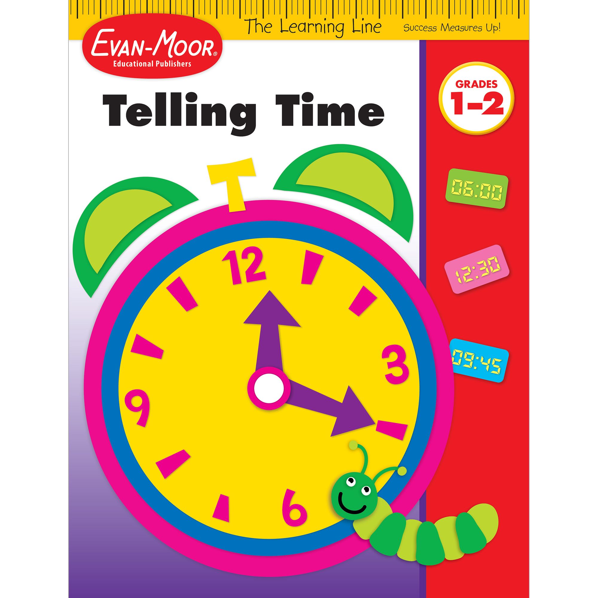 Learning Line: Telling Time, Grade 1 - 2 Workbook