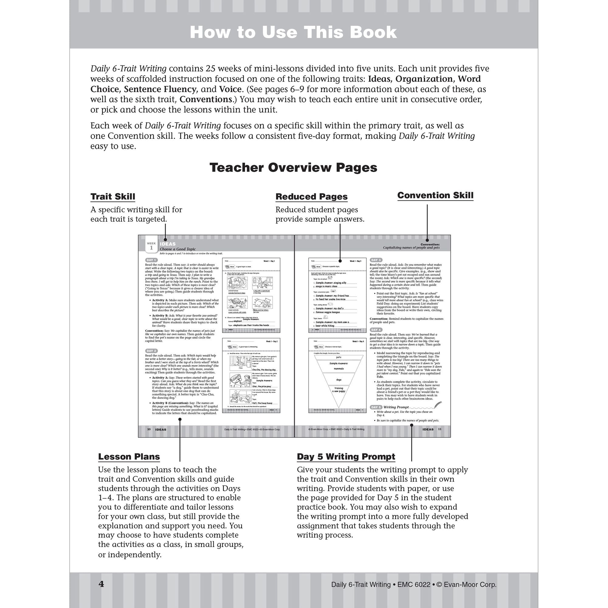 Daily 6-Trait Writing Grade 2 Te