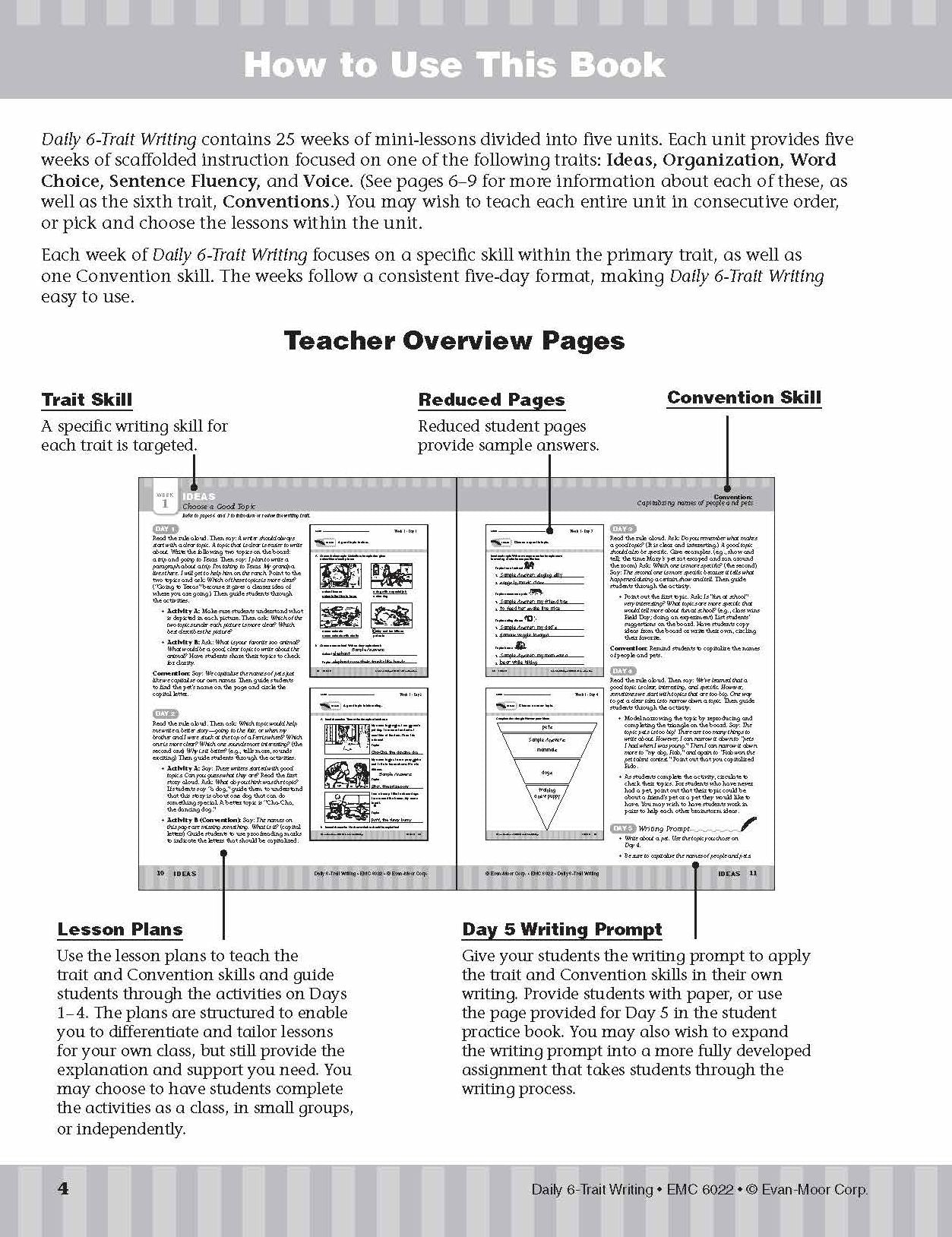 Daily 6-Trait Writing Grade 2 Te