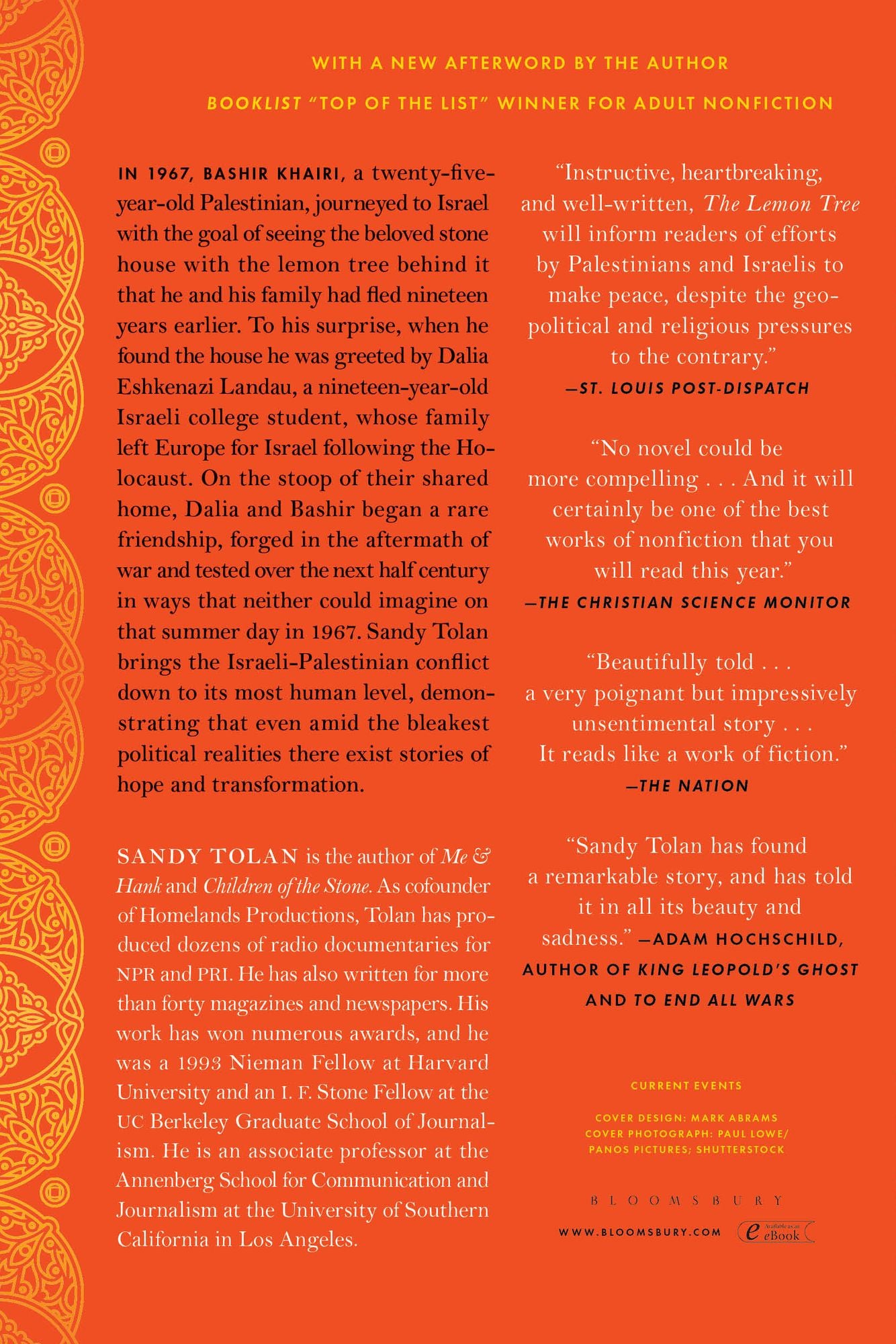 The Lemon Tree: An Arab, a Jew, and the Heart of the Middle East