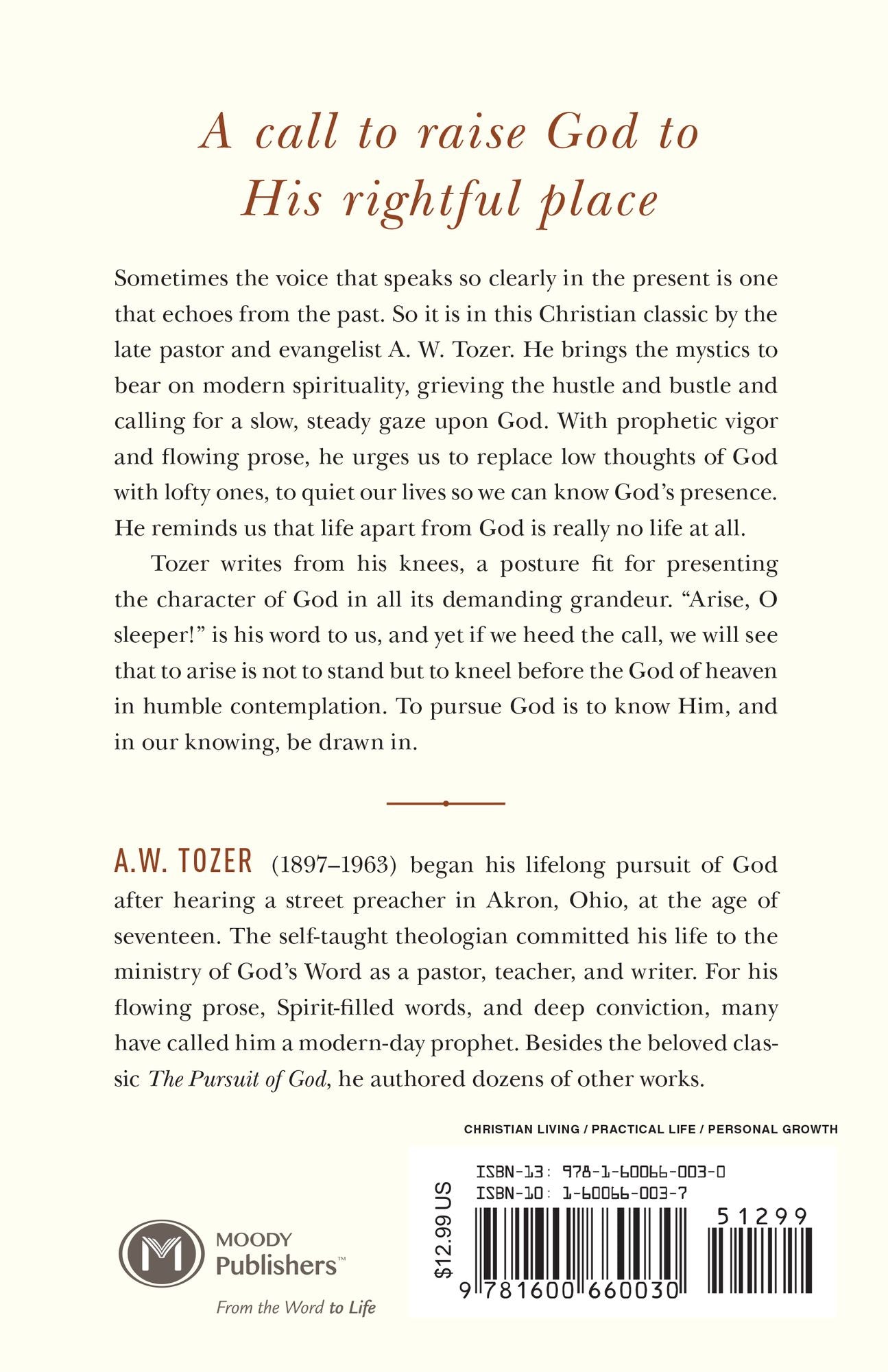 The Pursuit of God: The Human Thirst for the Divine