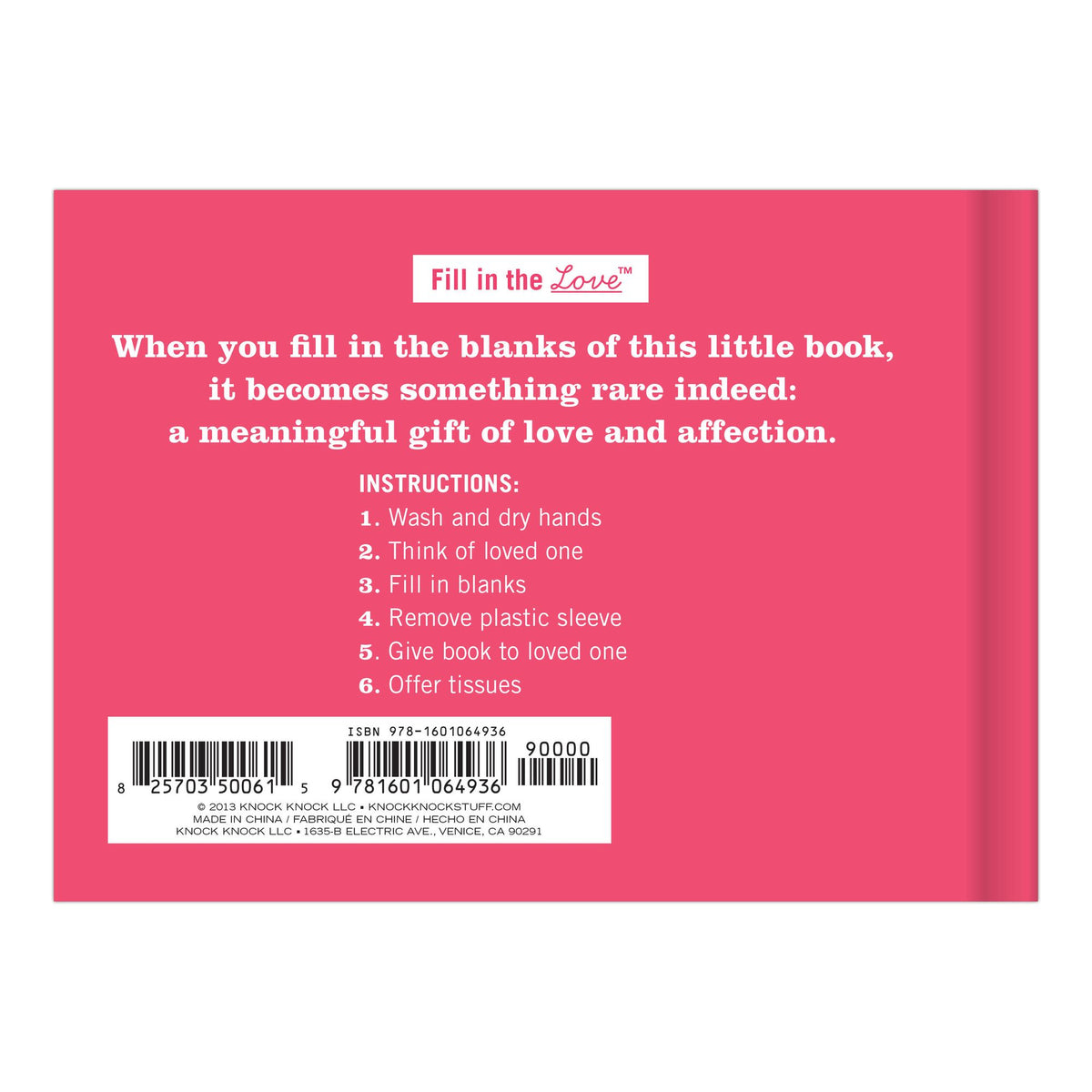 What I Love about You Fill in the Love Book