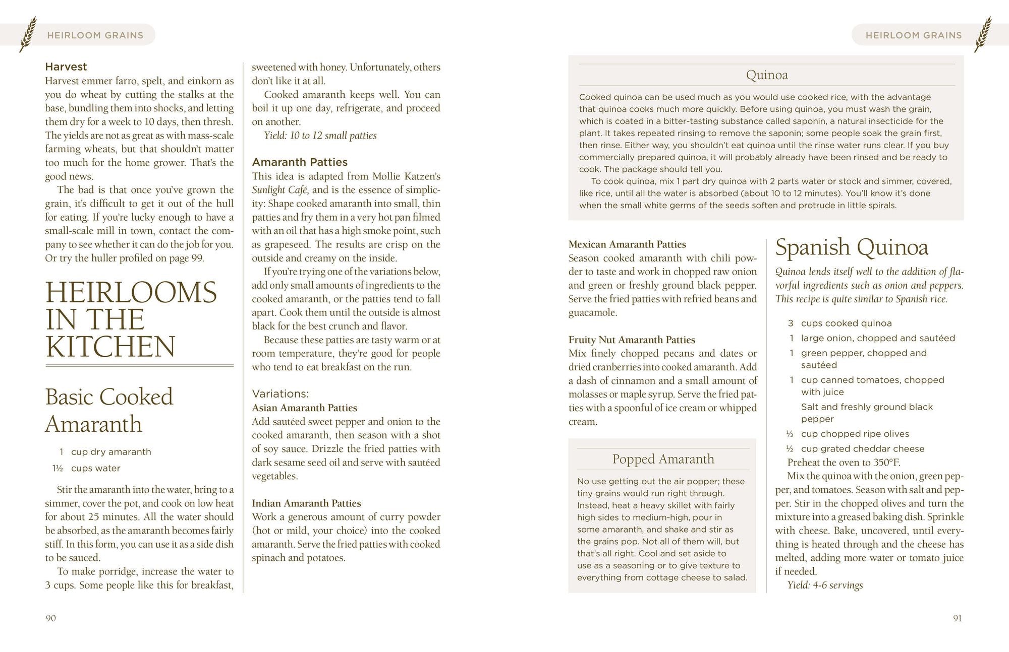 Homegrown Whole Grains: Grow, Harvest, and Cook Wheat, Barley, Oats, Rice, Corn and More