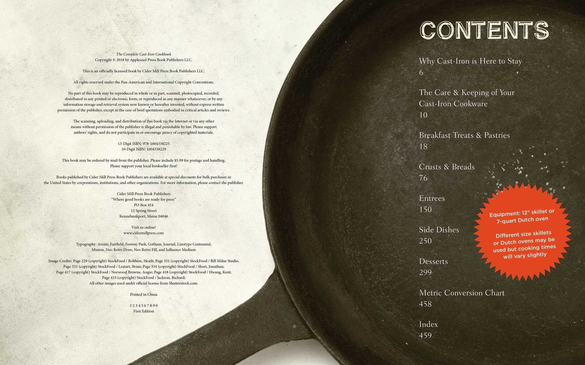 The Complete Cast-Iron Cookbook: A Tantalizing Collection of over 240 Delicious Recipes for Your Cast-Iron Cookware