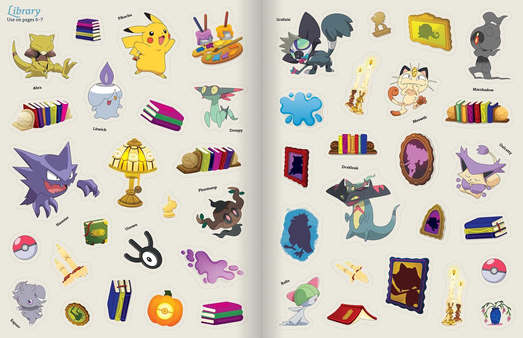 Pokémon Halloween: The Official Sticker Book: Over 700 Stickers!