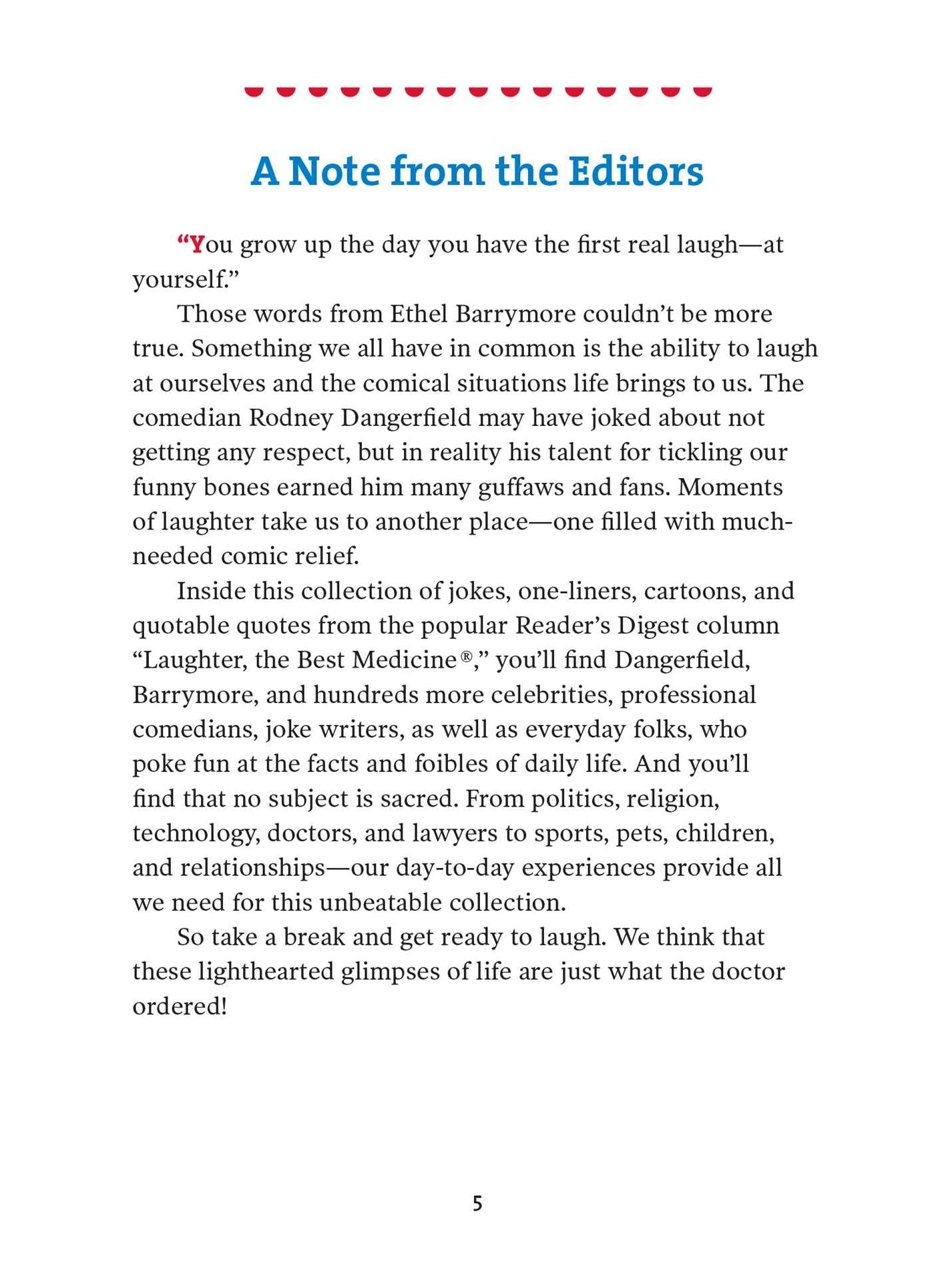 Laughter Really Is The Best Medicine: America's Funniest Jokes, Stories, and Cartoons