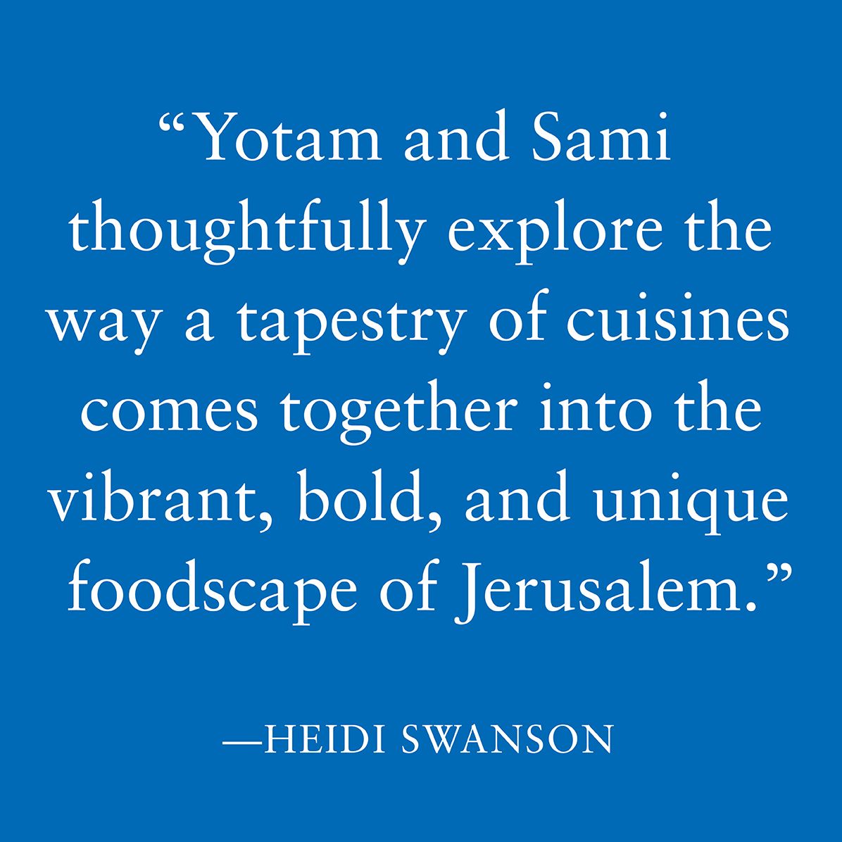 Jerusalem: A Cookbook