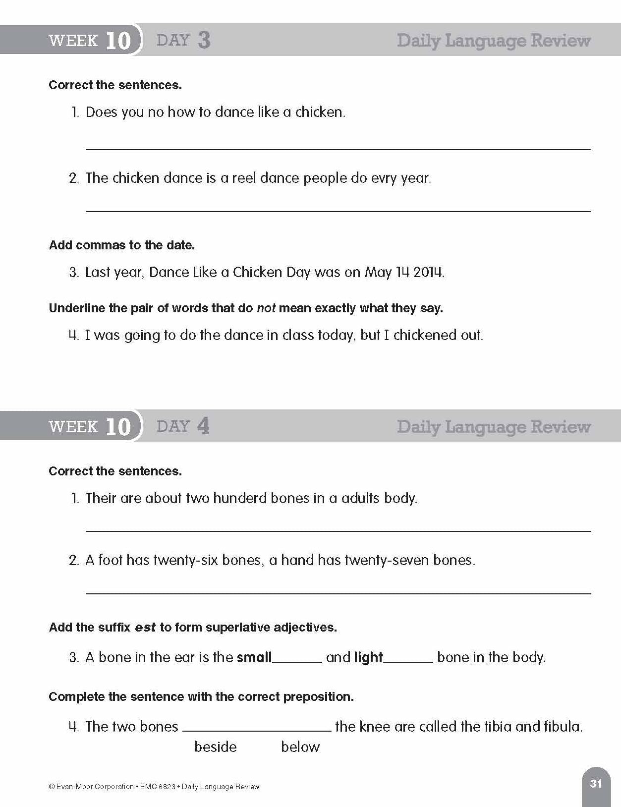 Daily Language Review Grade 3 Sb