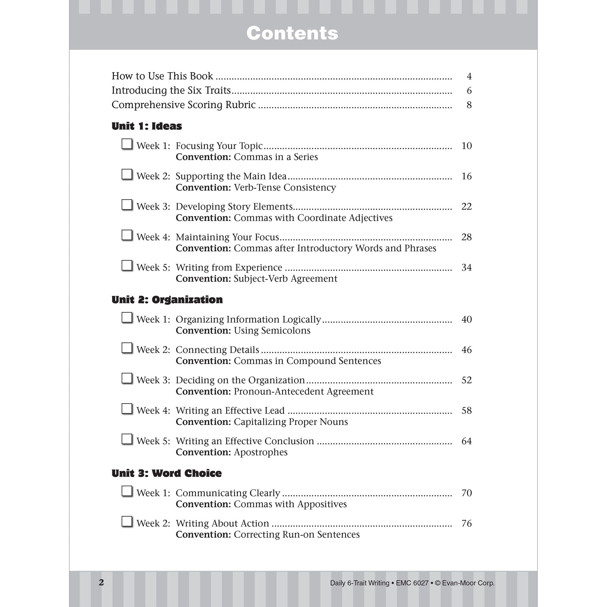 Daily 6-Trait Writing Grade 7 Te