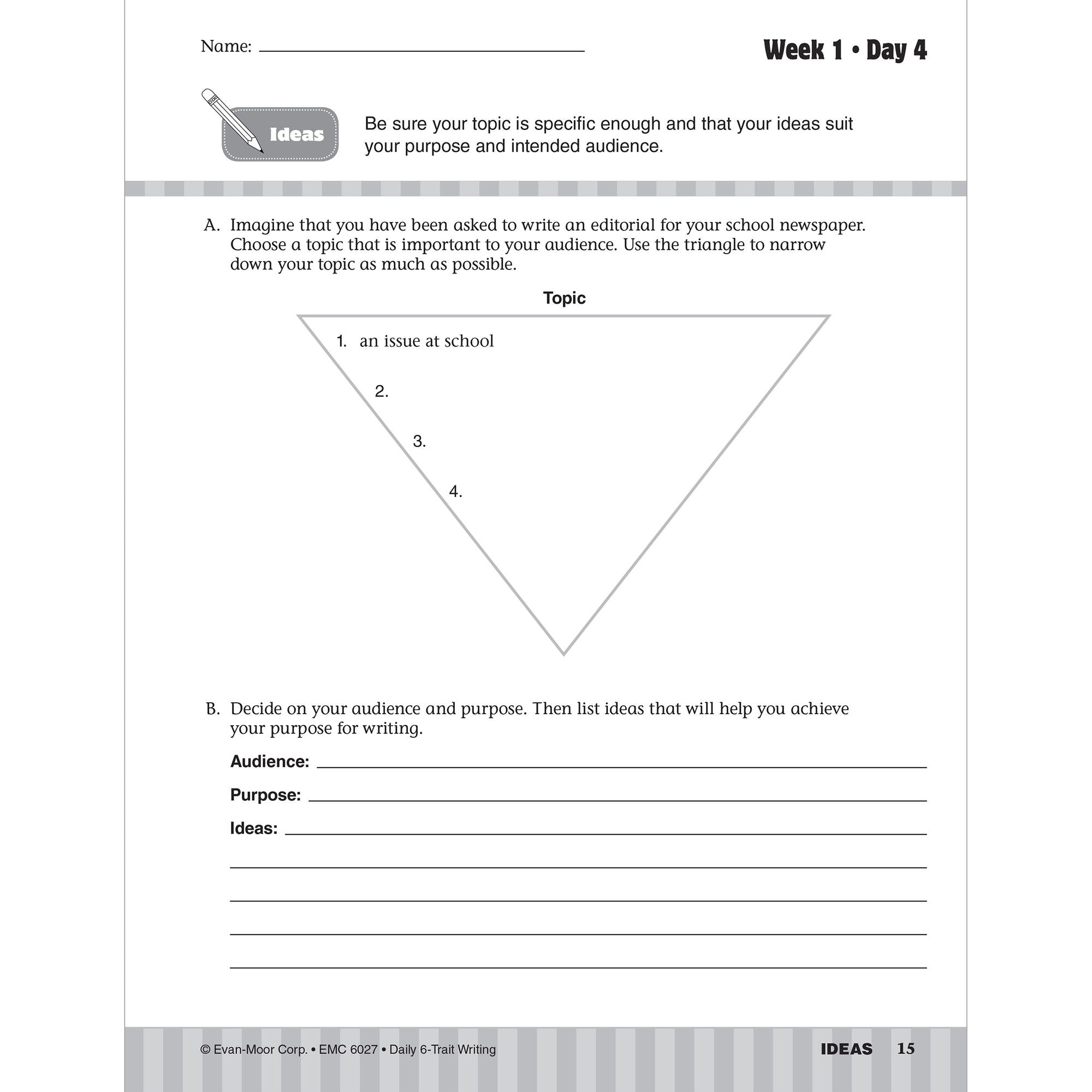Daily 6-Trait Writing Grade 7 Te