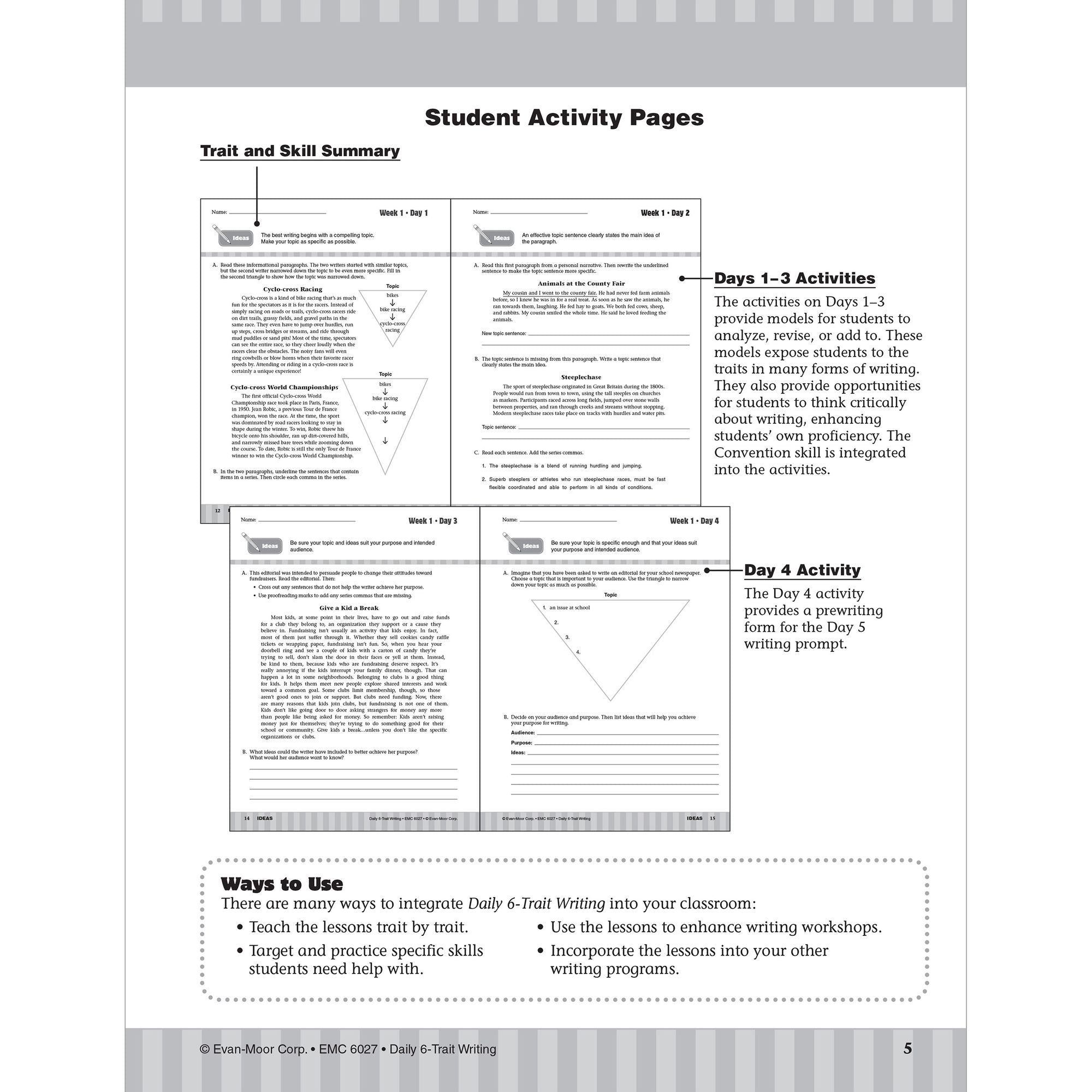 Daily 6-Trait Writing Grade 7 Te