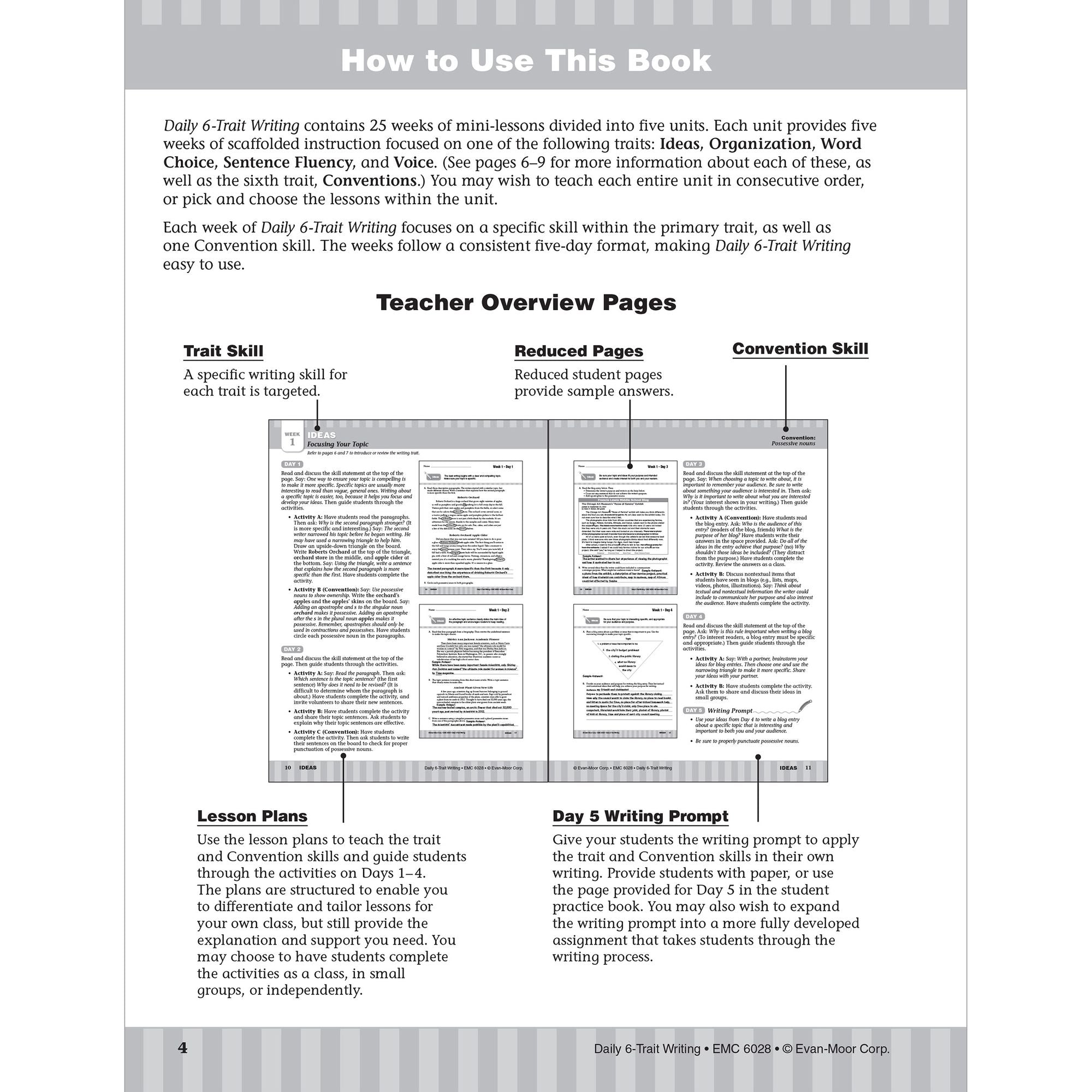 Daily 6-Trait Writing Grade 8 Te