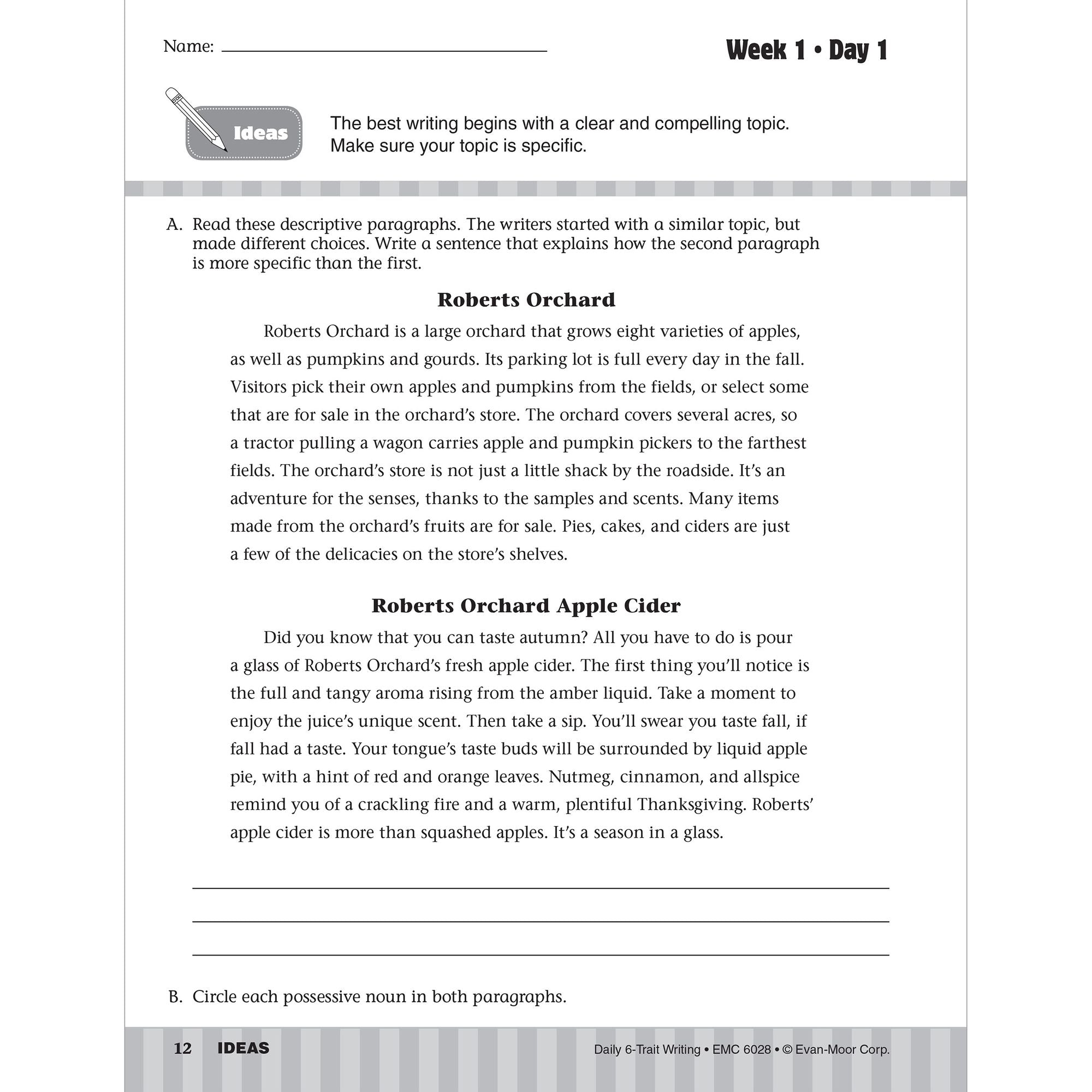 Daily 6-Trait Writing Grade 8 Te