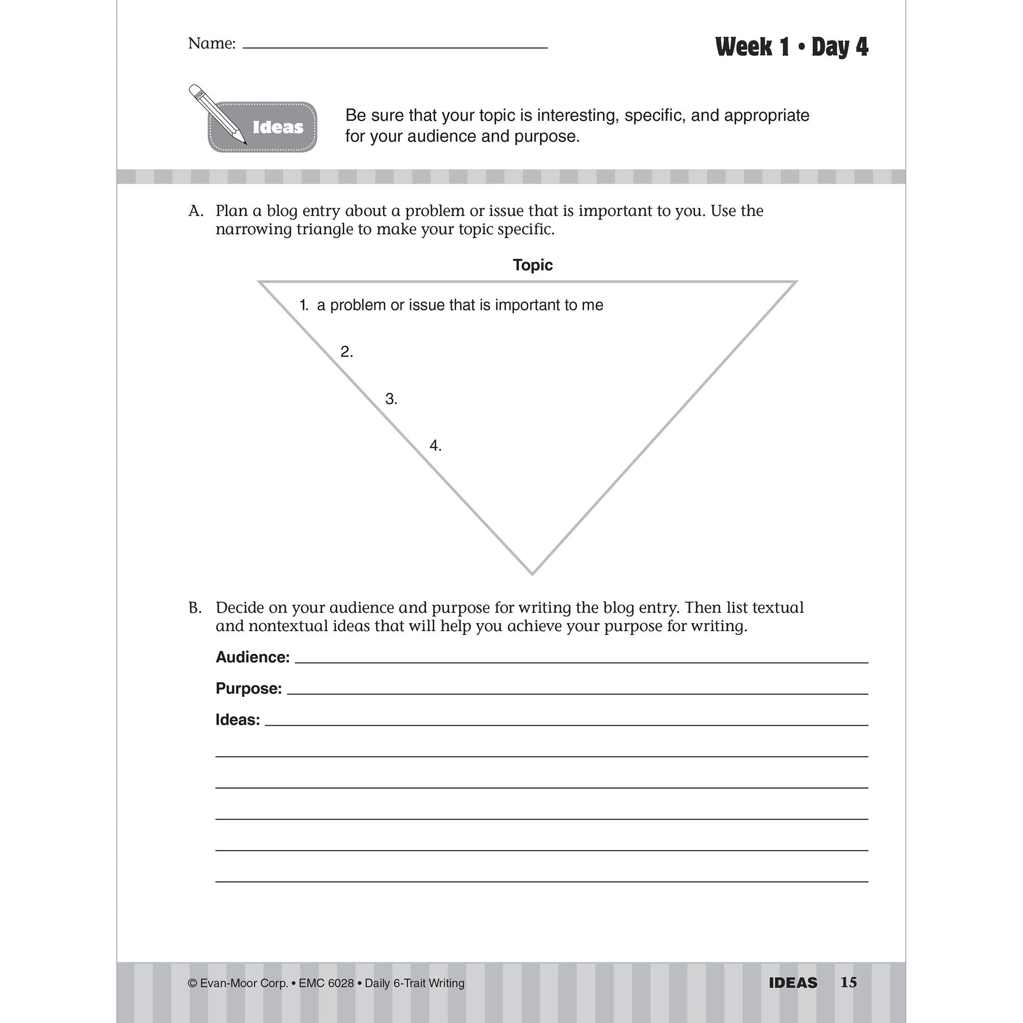 Daily 6-Trait Writing Grade 8 Te