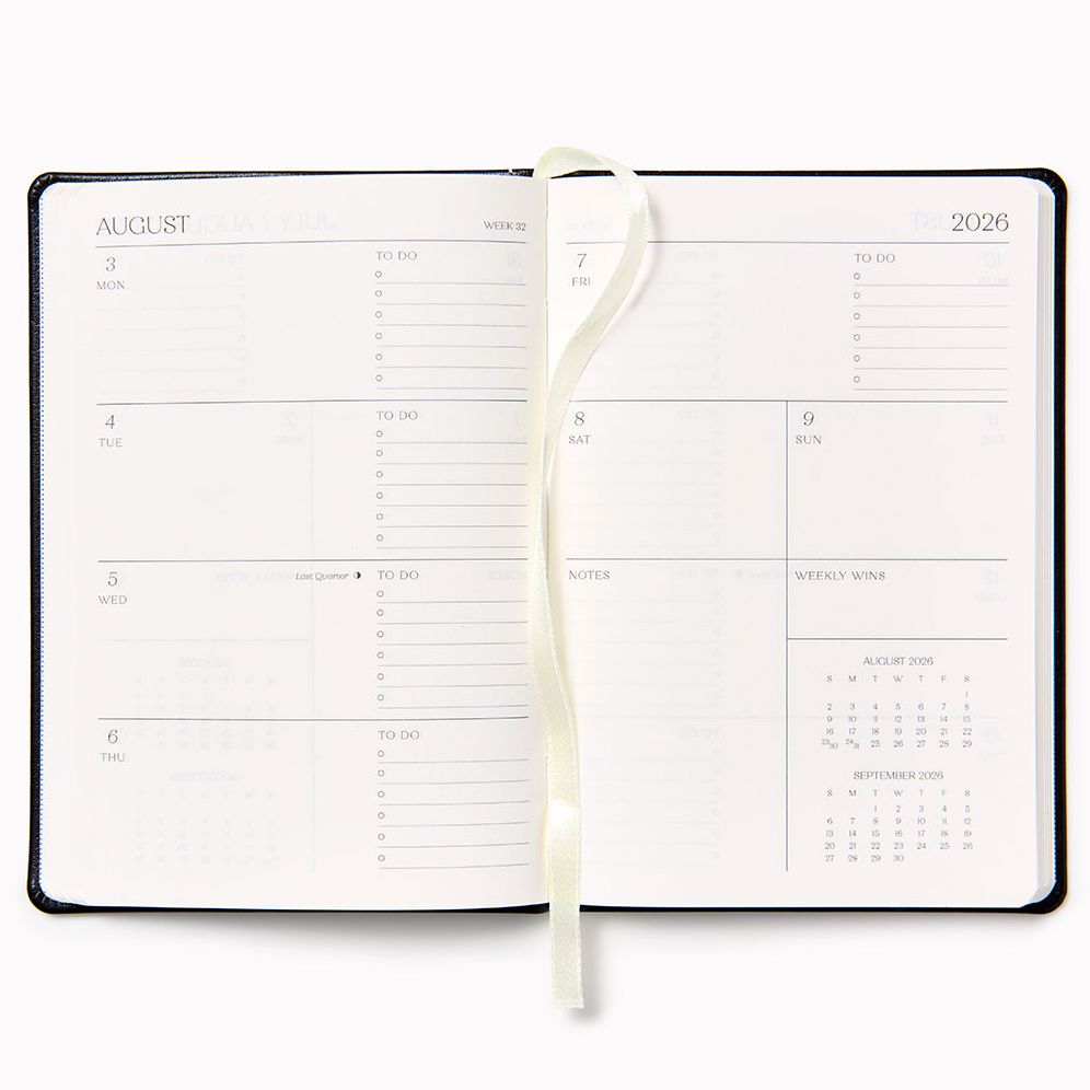 2026 Paper Source Weekly Pocket Planner Black