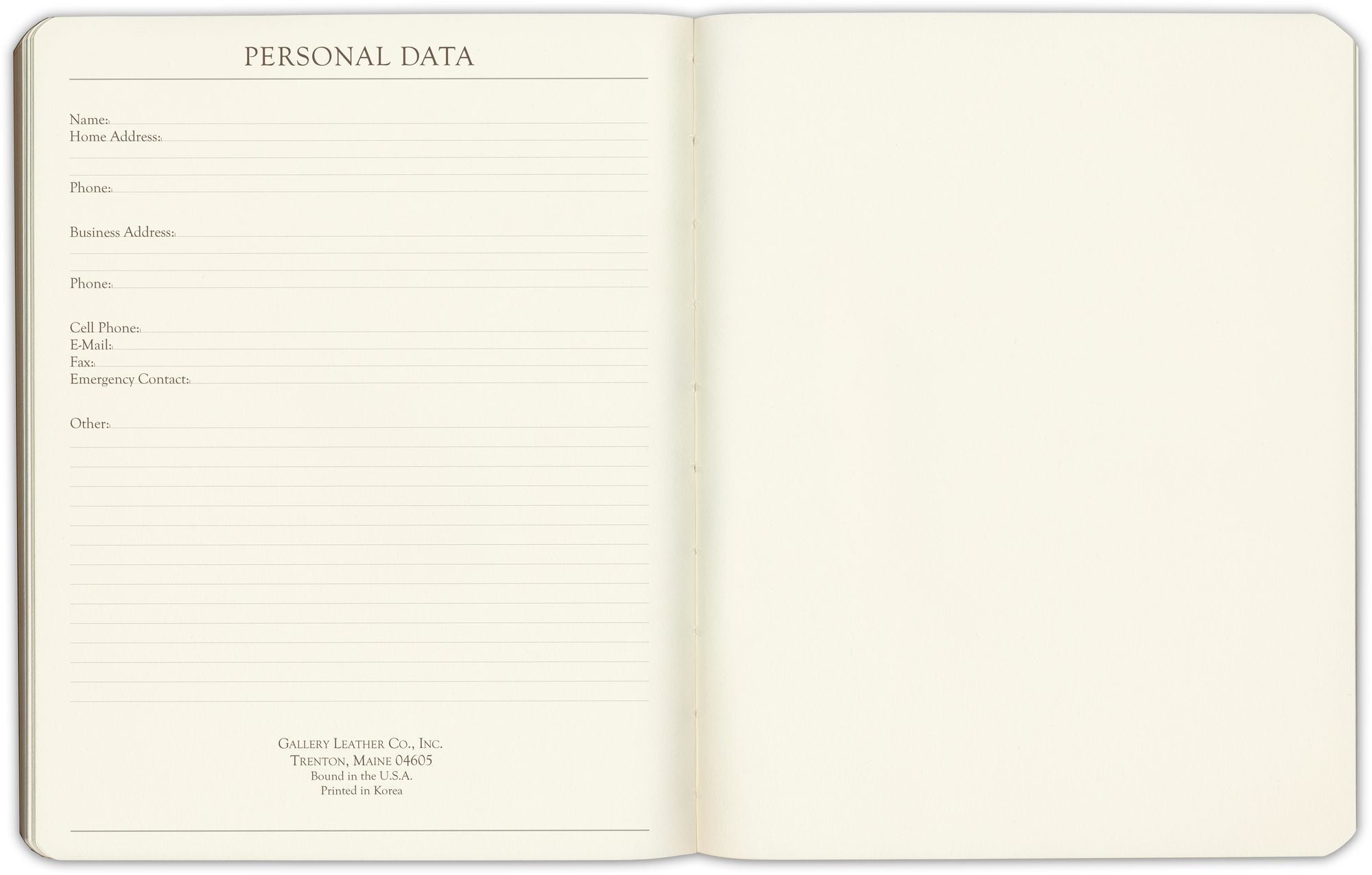 Green Bonded Leather Large Flexi Journal 9.75" x 7.5"