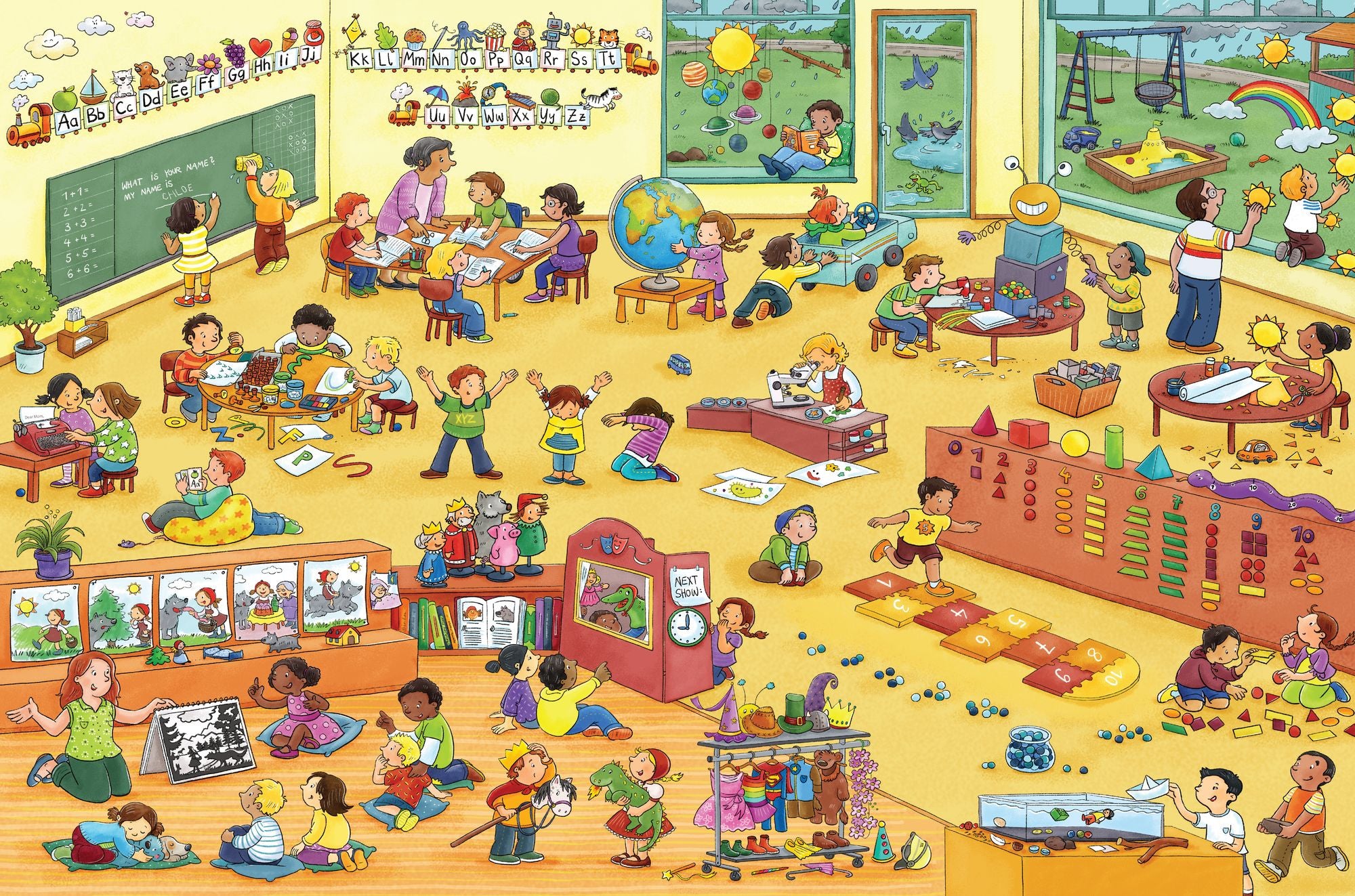 My Big Wimmelbook®-A Day at School: A Look-and-Find Book (Kids Tell the Story)