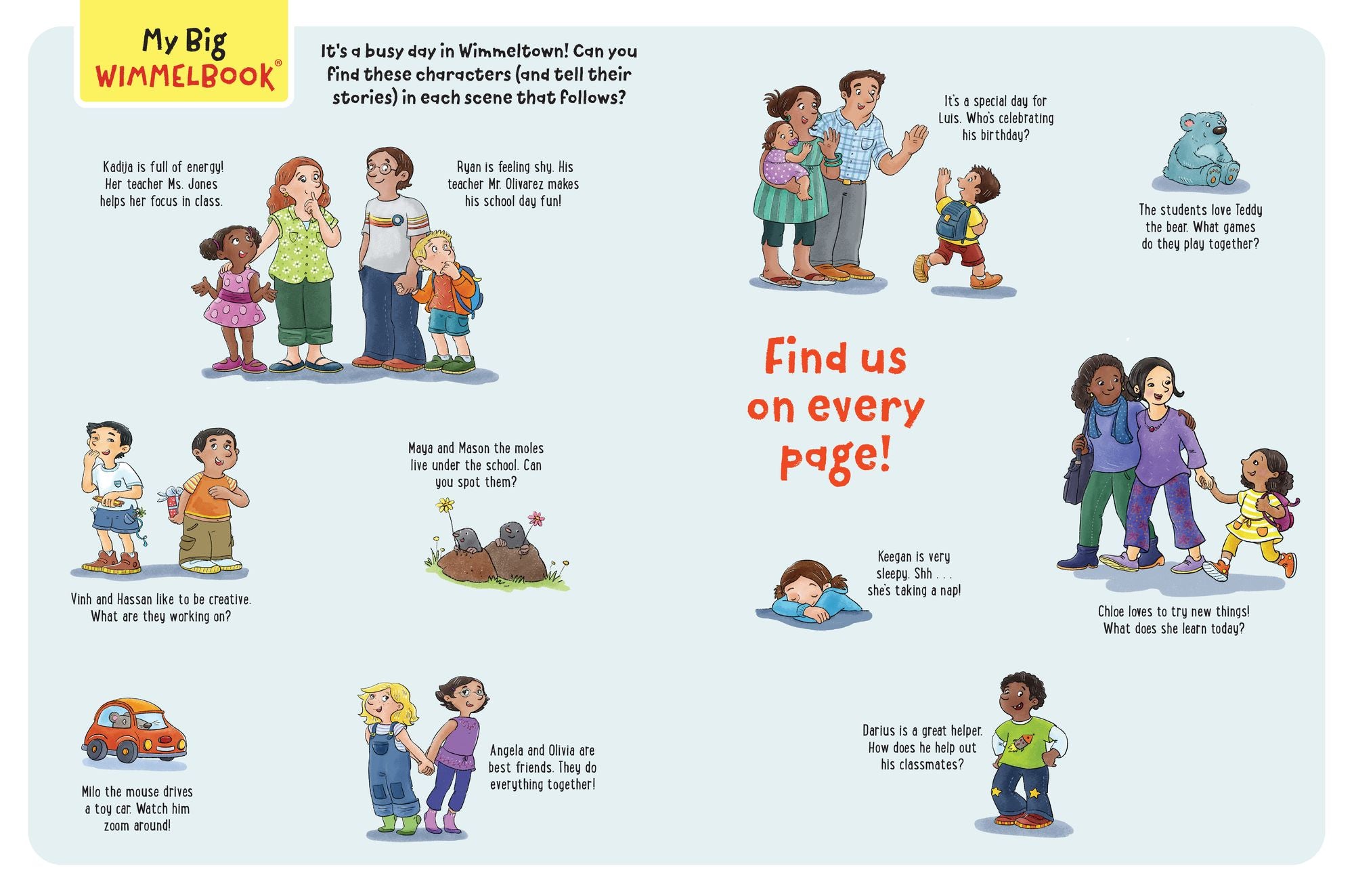 My Big Wimmelbook®-A Day at School: A Look-and-Find Book (Kids Tell the Story)