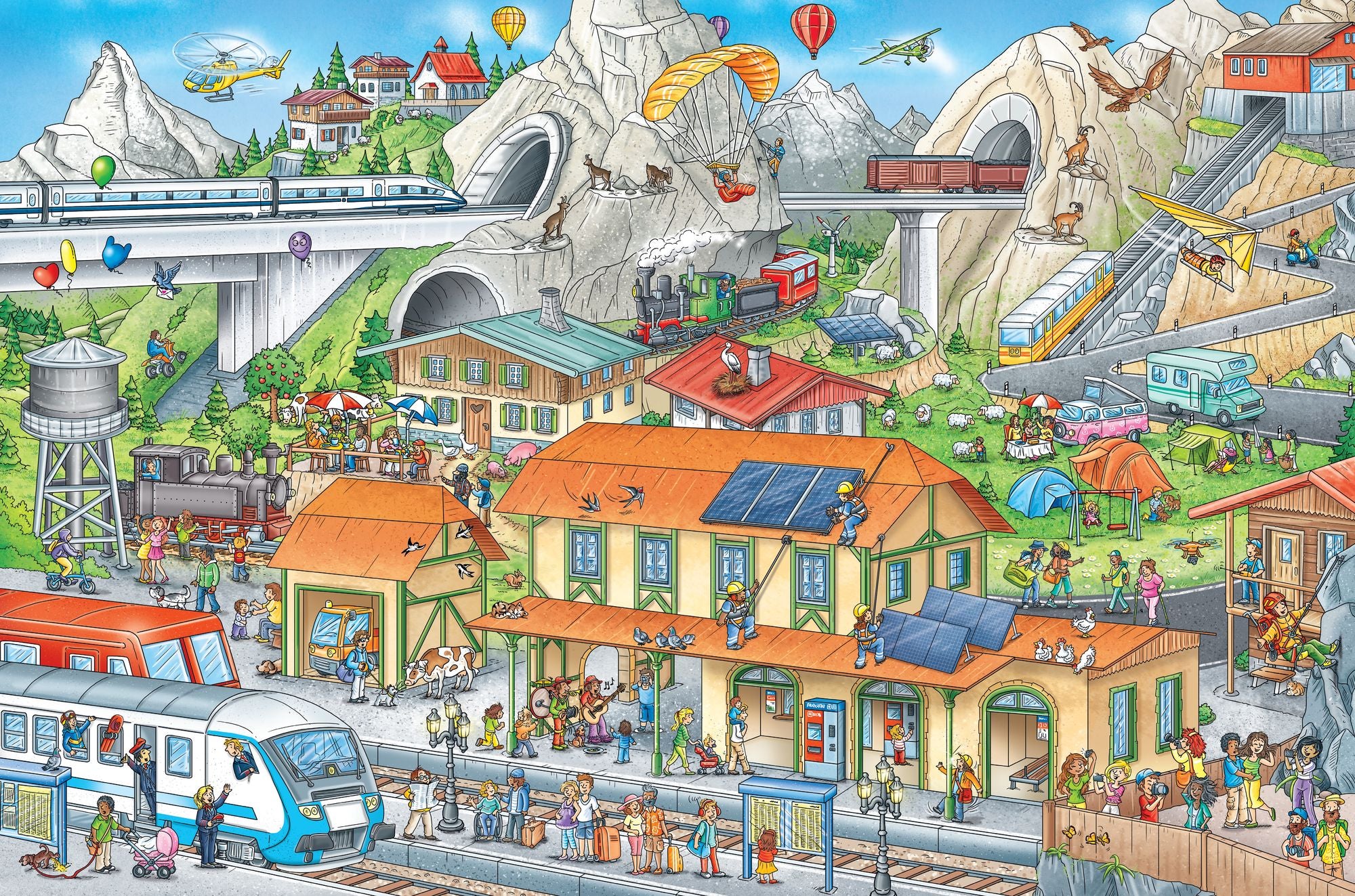 My Big Wimmelbook®?All Aboard the Train!: A Look-and-Find Book (Kids Tell the Story)