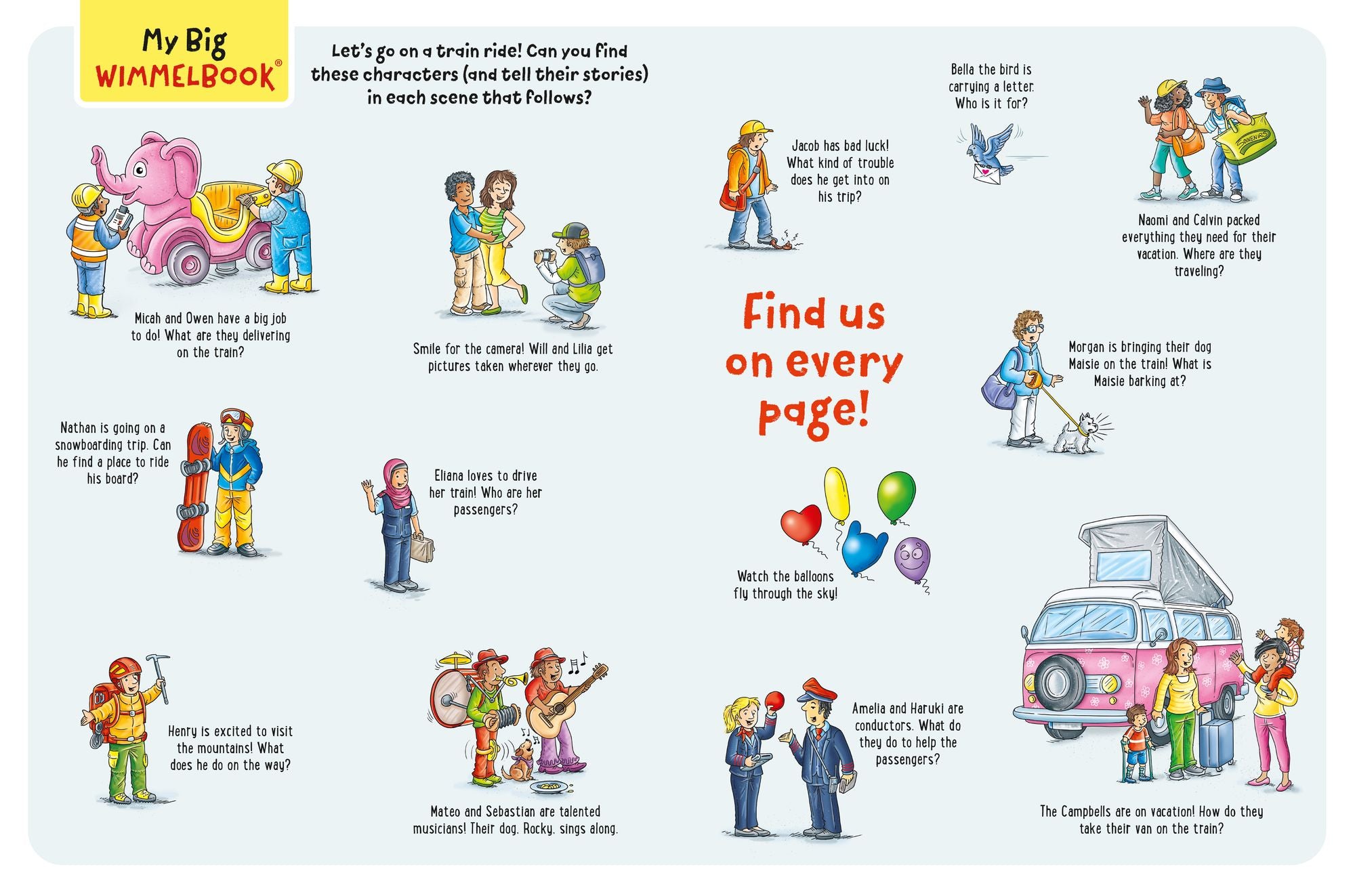 My Big Wimmelbook®?All Aboard the Train!: A Look-and-Find Book (Kids Tell the Story)