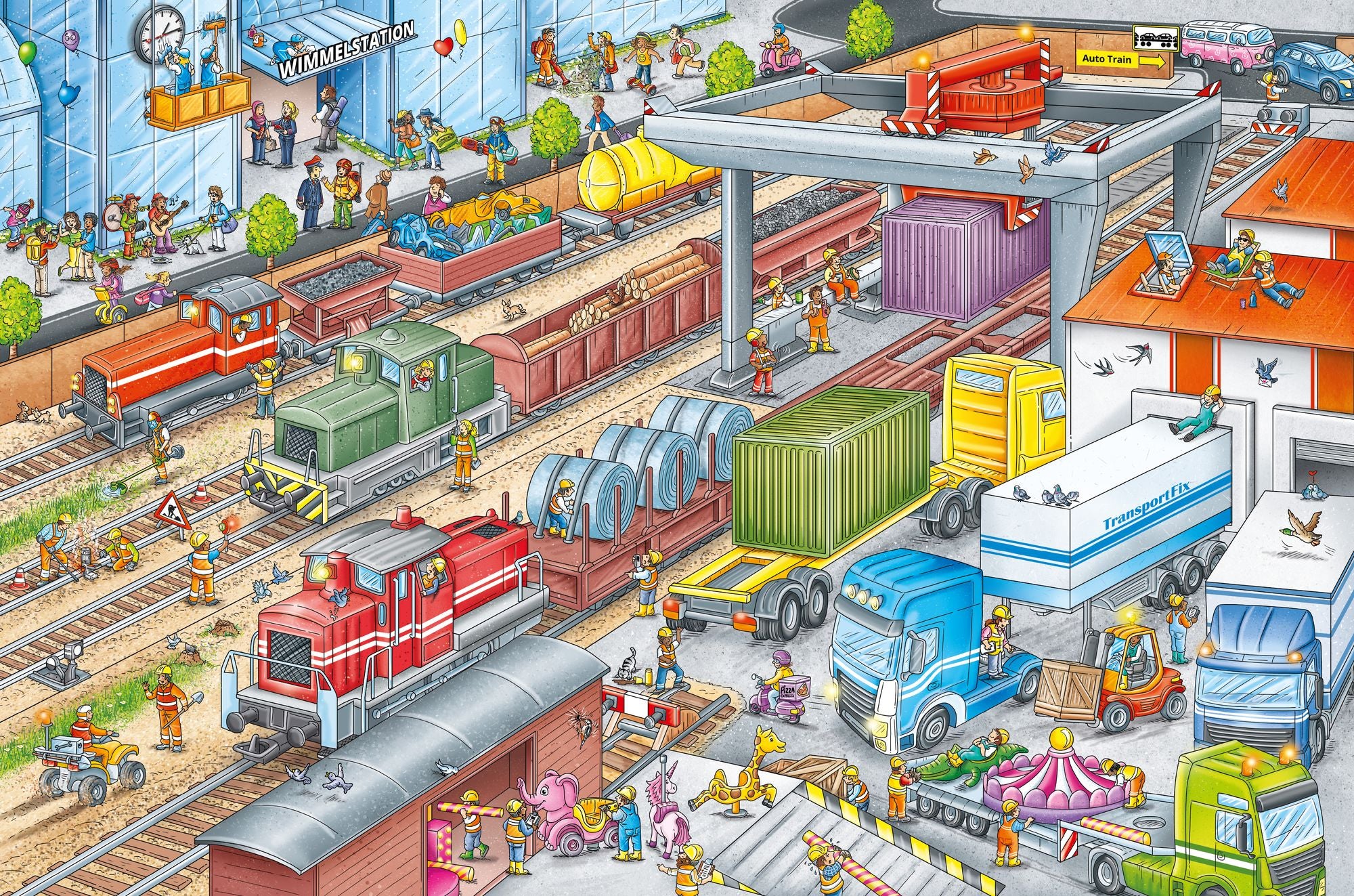 My Big Wimmelbook®?All Aboard the Train!: A Look-and-Find Book (Kids Tell the Story)