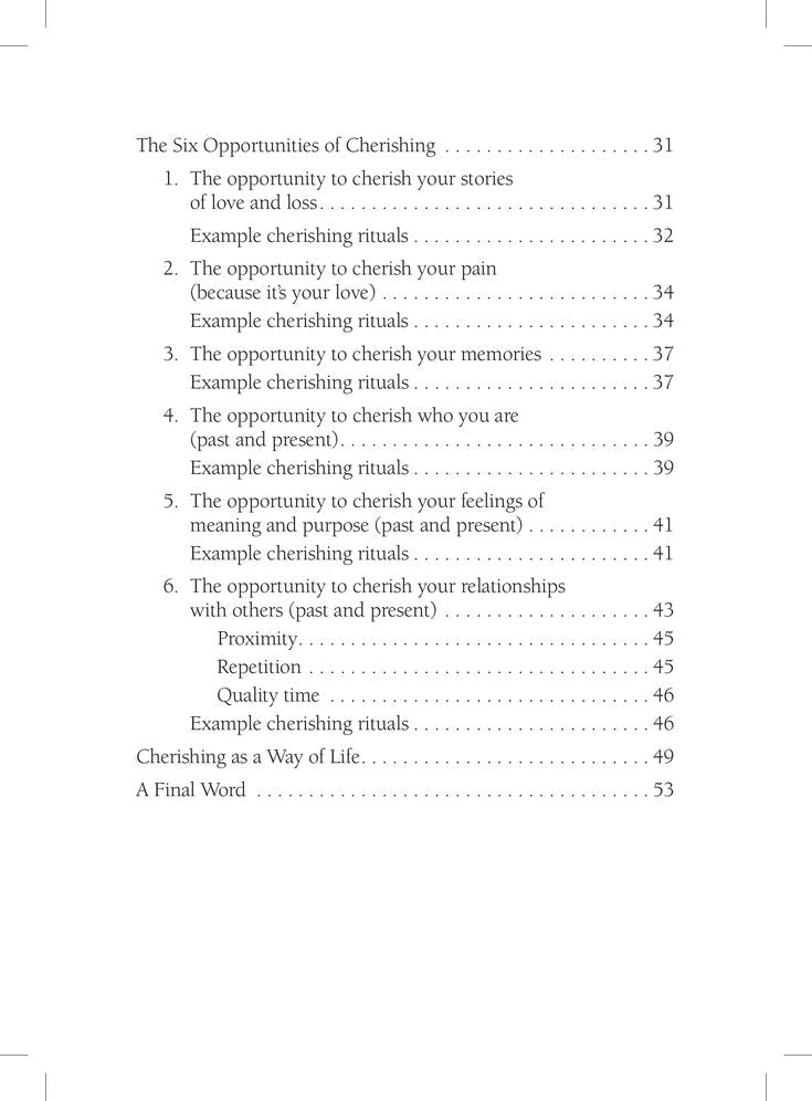 Cherishing: The Art of Fully Living While Still Loving and Honoring Those Who've Died