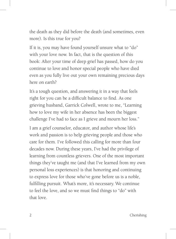 Cherishing: The Art of Fully Living While Still Loving and Honoring Those Who've Died